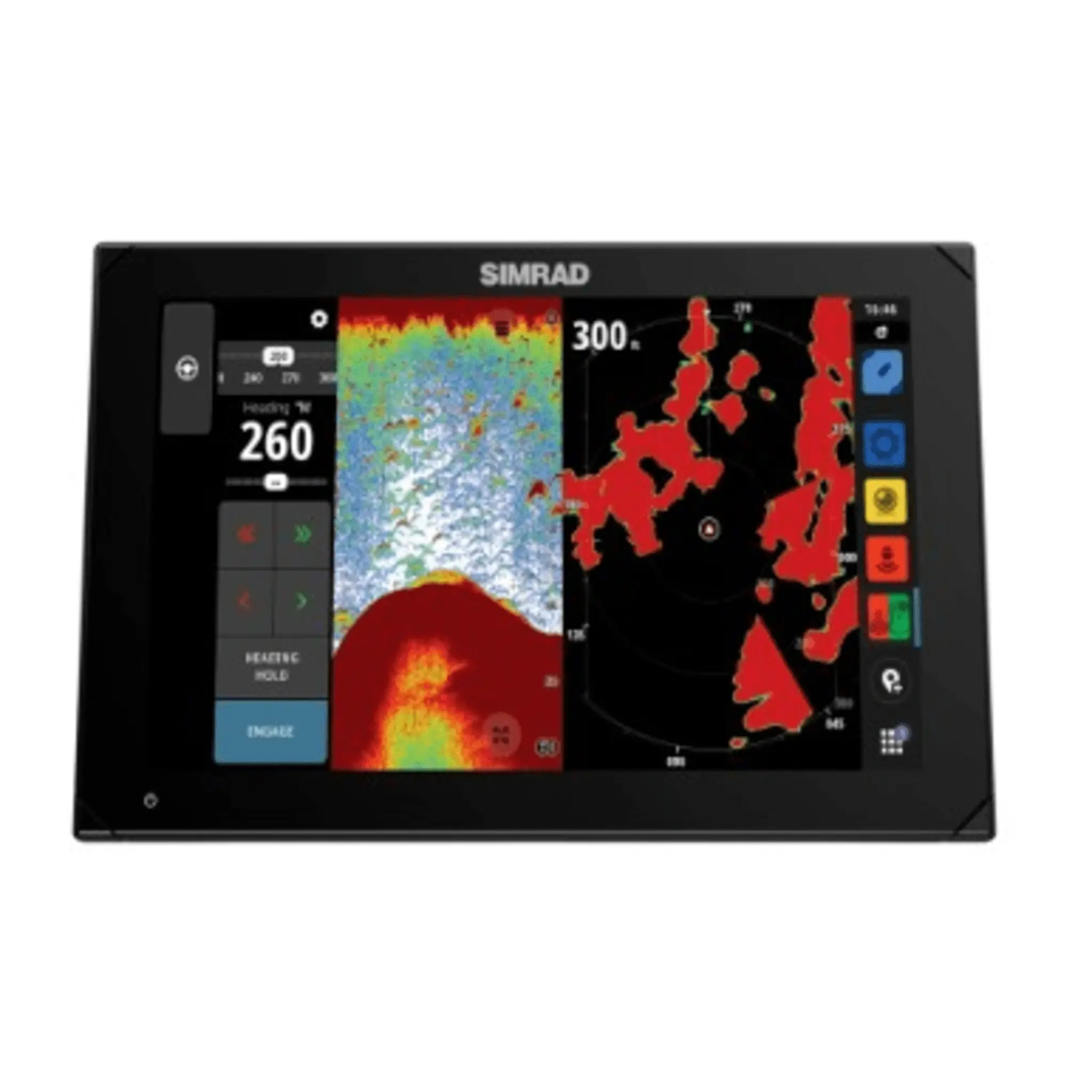 Sistema de Navegación NSX 3012 / Pantalla Táctil SolarMAX IPS HD / Integración Total con Mercury SmartCraft y VesselView / Compatibilidad con Radar HALO / Conectividad Ethernet y USB / Redes NMEA 2000 / Compatibilidad con Cámar