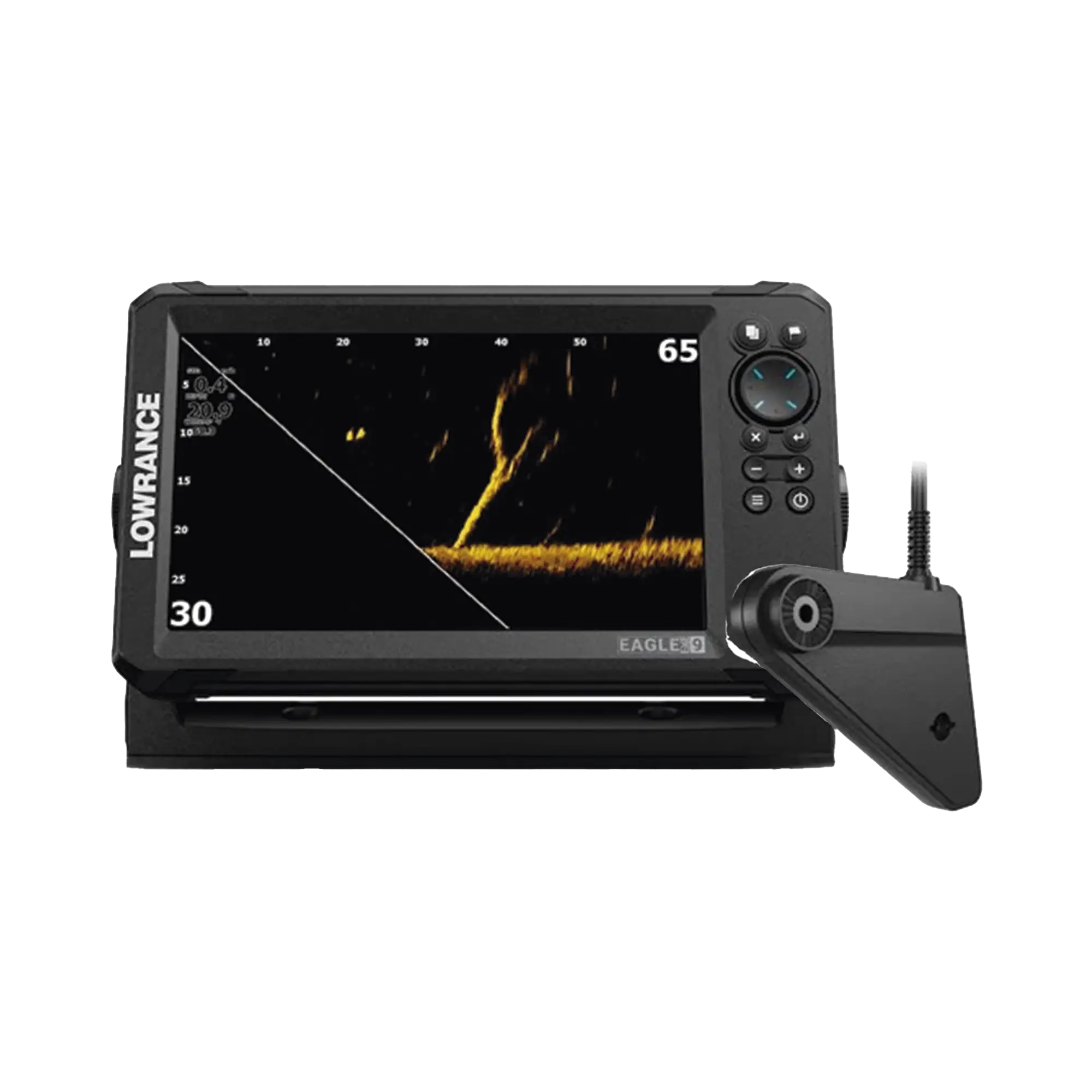 Eagle eye 9 ecosonda en pantalla horizontal IPS de 9 pulgadas, incluye transductor ojo de águila