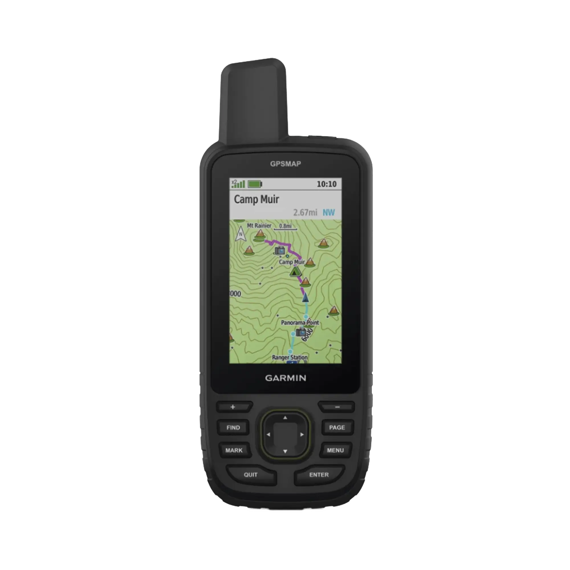 GPS portátil GPSMAP 67, dispositivo portátil multisatelital de alta precision, con mapas topográficos instalados.