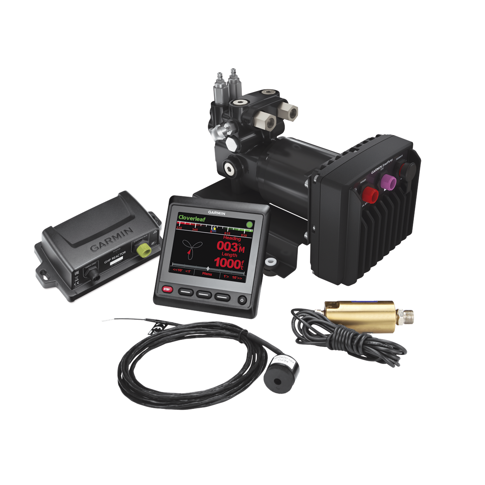 kit de Piloto automático  con caja de control Reactor™ 40,  pantalla GHC 20 y bomba SmartPump.