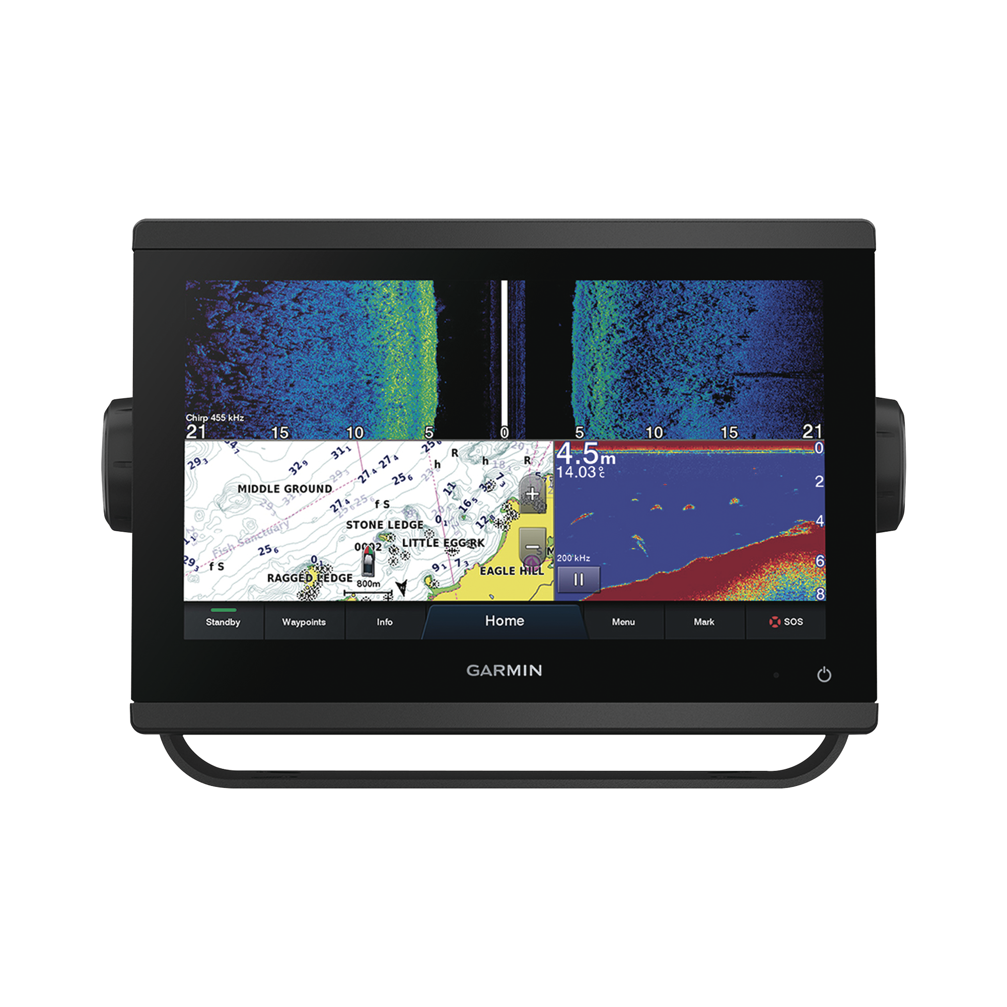 GPSMAP® 923xsv ecosonda de 9″ SIDEVÜ, CLEARVÜ y CHIRP tradicional. no incluye transductor.