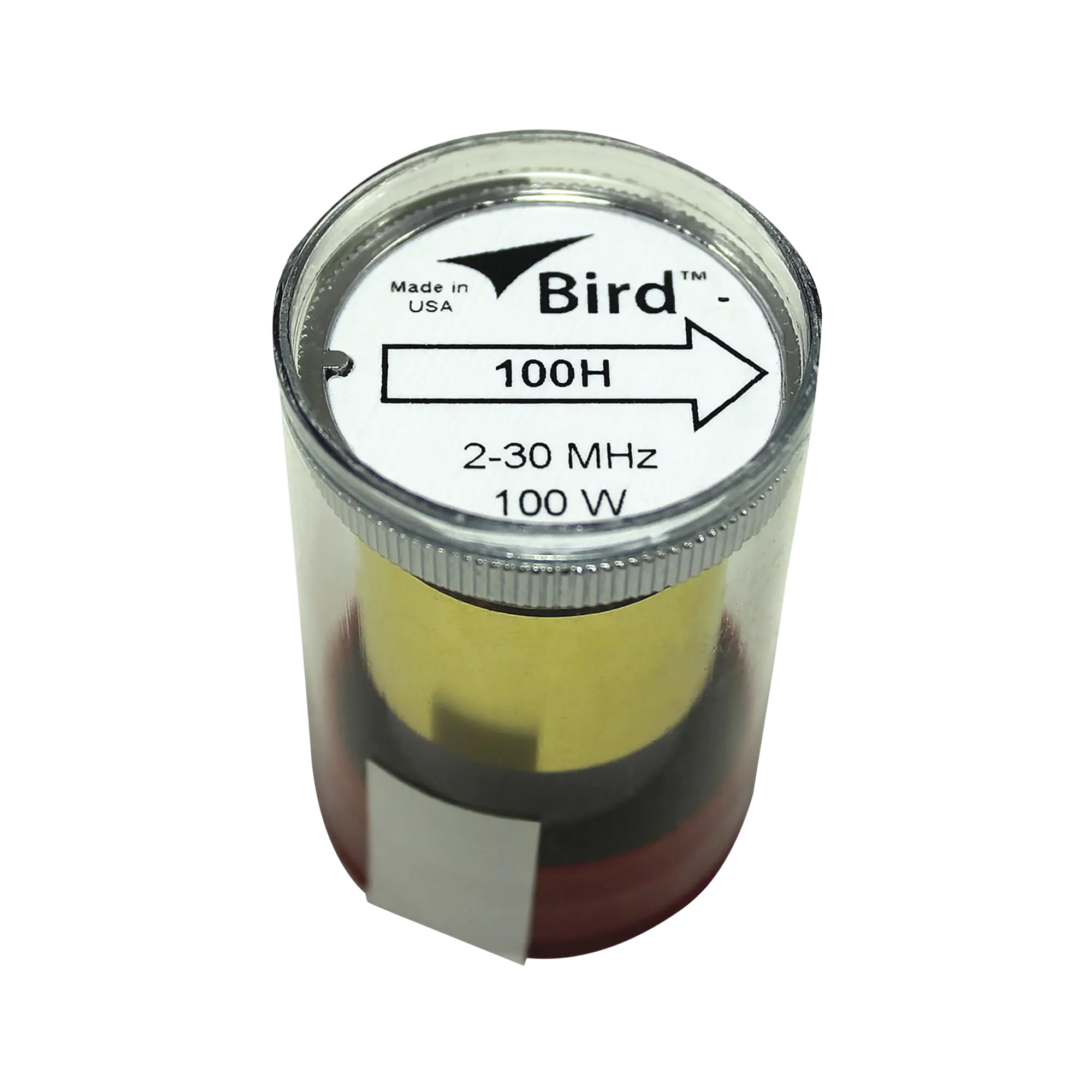 Elemento en Línea 7/8″ de 100 Watt para Wattmetro BIRD 43 en el Rango de Frecuencia de 2-30 MHz.