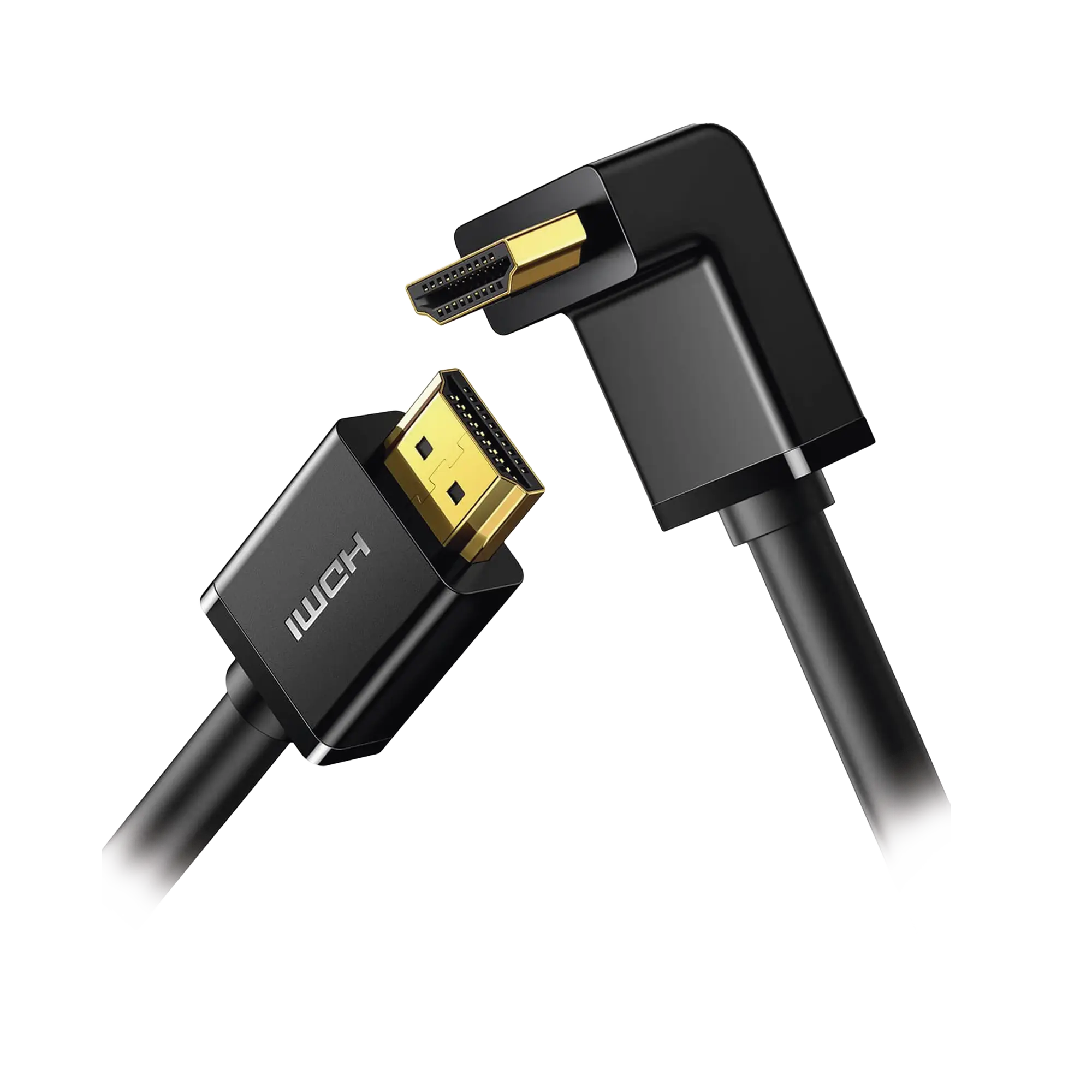 Cable HDMI 2.0 en Angulo de 90° / 3 m / 4K@60Hz / HDR / 3D / HEC (Canal Ethernet HDMI) / ARC (Canal de Retorno de Audio / CEC / 32 canales de Audio / HDCP 2.2 / Dolby Atmos / 18 Gbps / Blindaje Múltiple