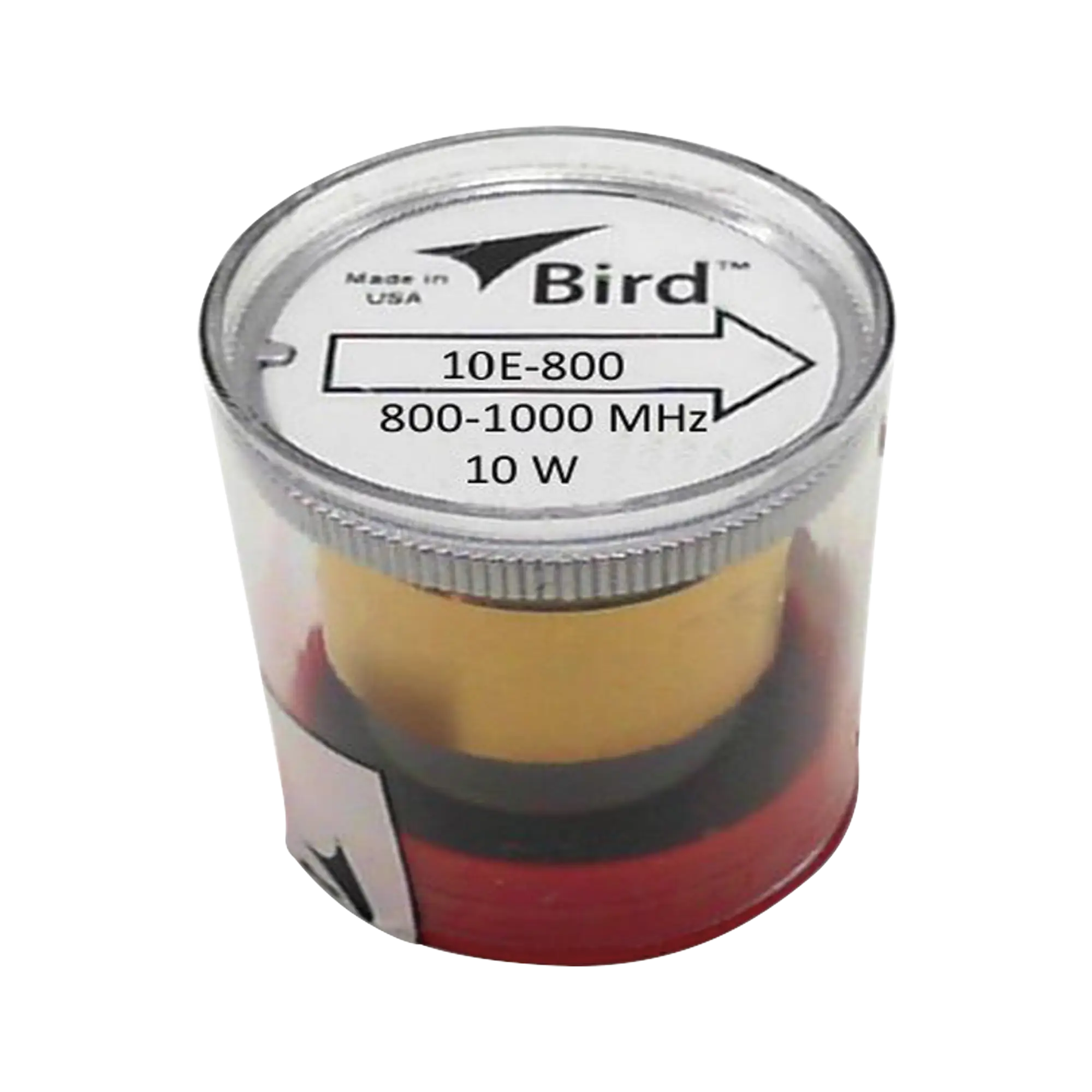 Elemento de 10 Watt en Línea 7/8″ para Wattmetro BIRD 43 en Rango de Frecuencia de 800 a 1000 MHz.