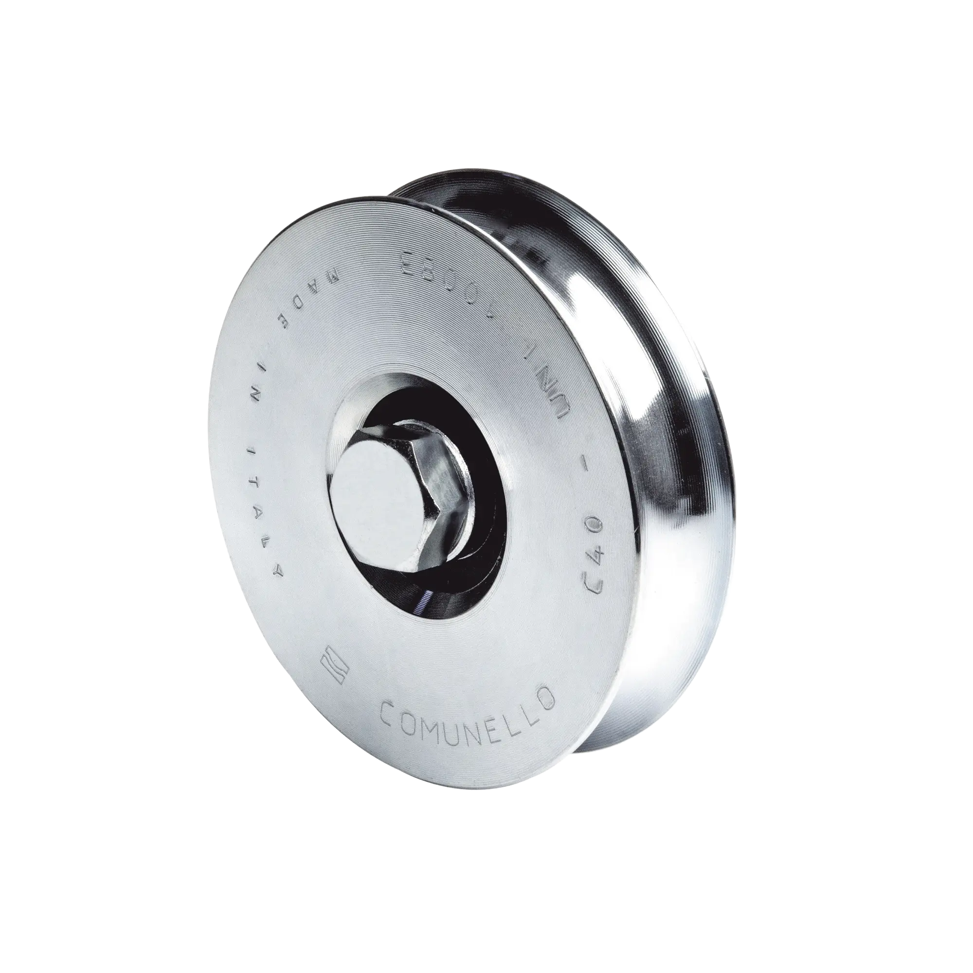 310 – Rueda de 8 cm SIN Soporte / Soporta hasta 200 kg / Canal Tipo «U»