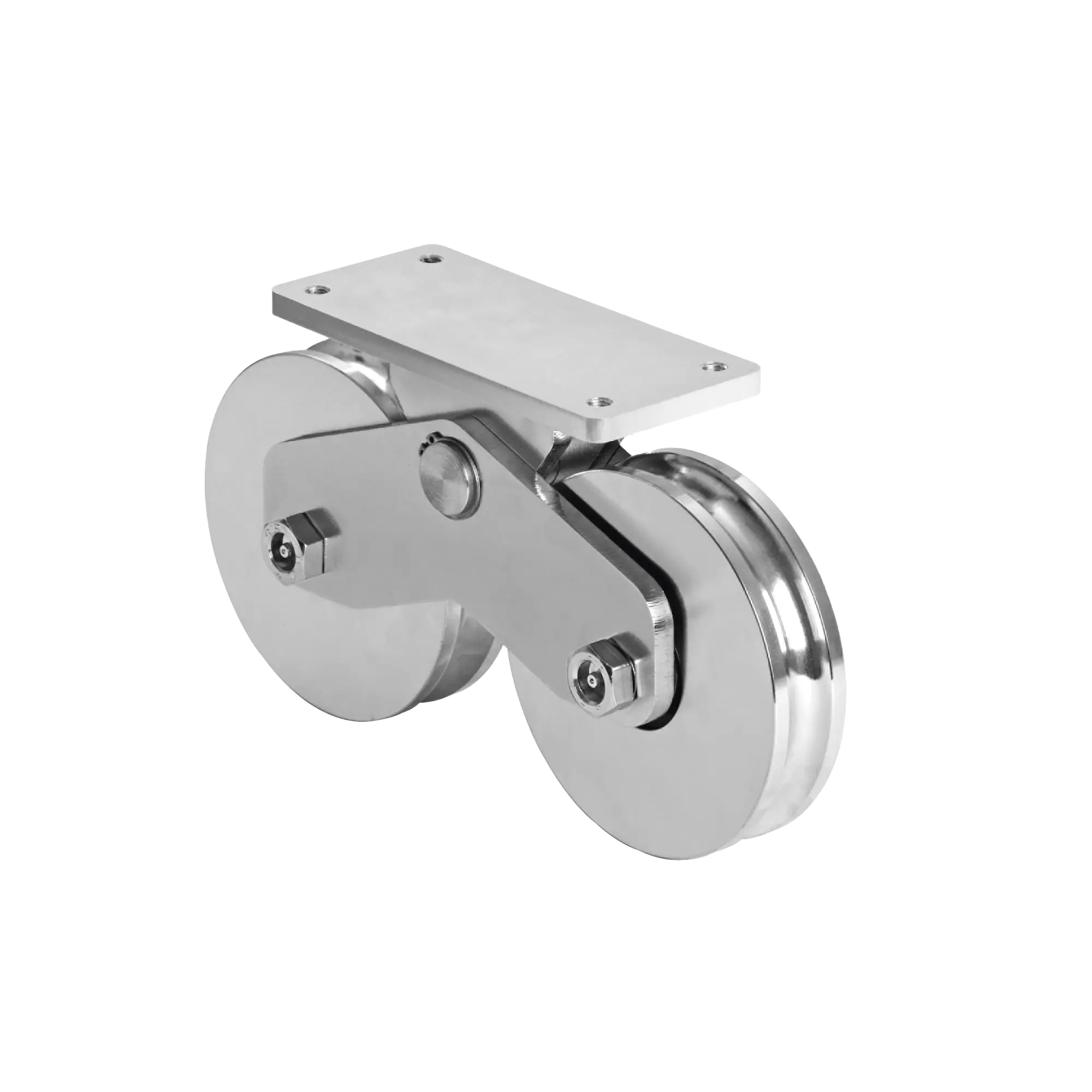 Rueda Doble de 16 cm / Capacidad Para Puertas de hasta 1920 kg / Canal Tipo «U»