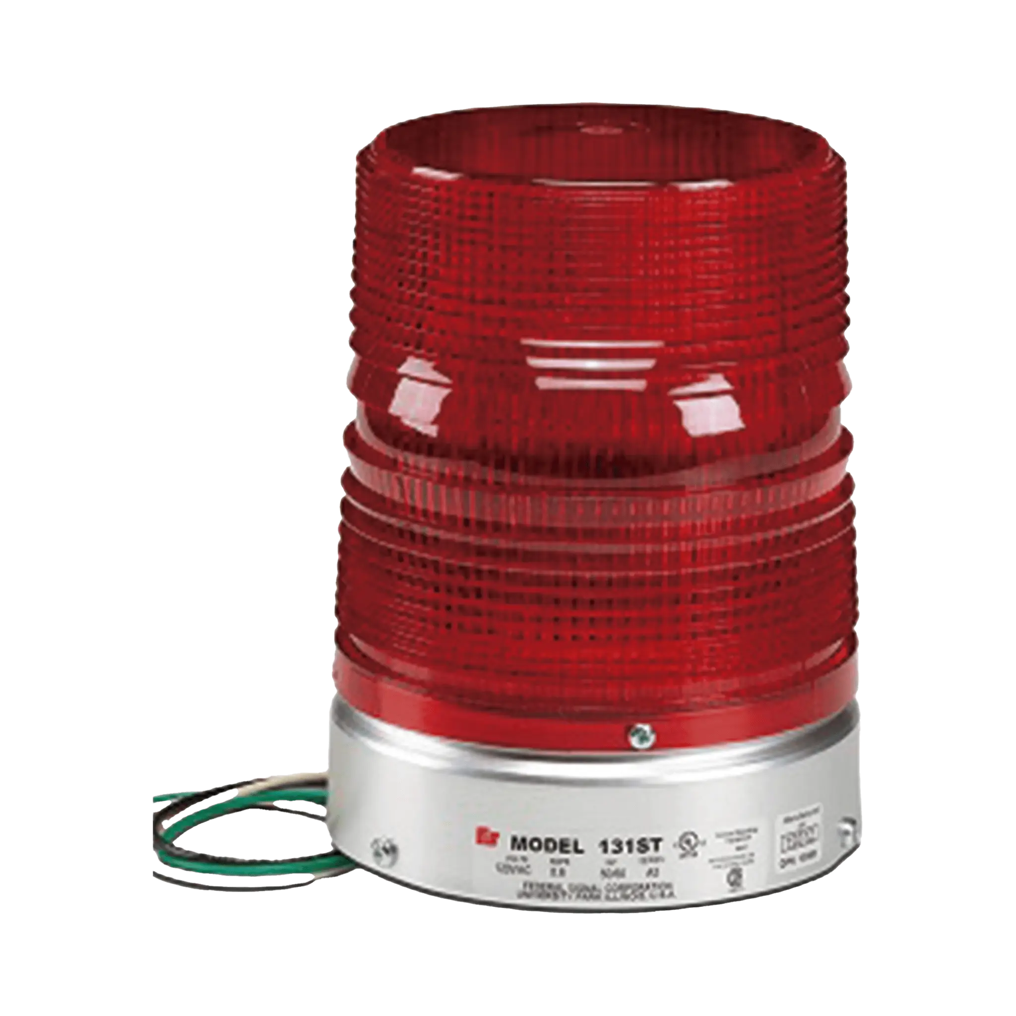 Luz de advertencia estroboscópica Starfire®, Listado por UL y cUL, Opera en 120 VAC, color Rojo