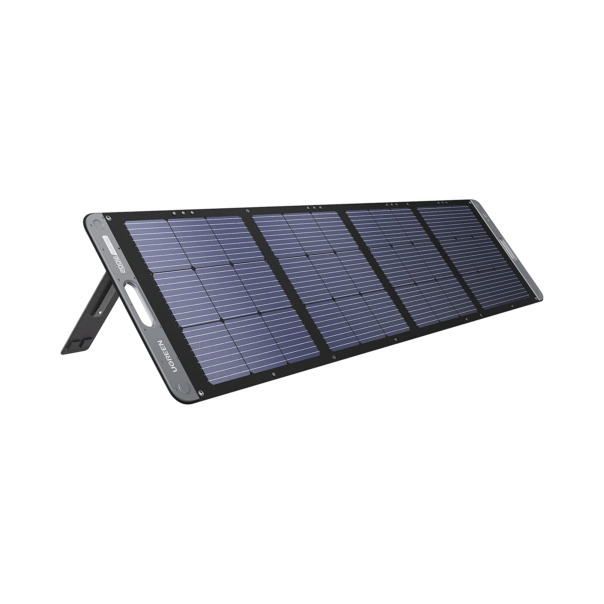 Panel Solar Plegable 200W / Recomendado para el Power Station Portable de 1200W UGREEN / Alta Eficiencia de Conversión / Alineación Inteligente de la Luz Solar / Resistente Al Agua y Duradero / Incluye Cable XT60 Macho a Macho 2m.