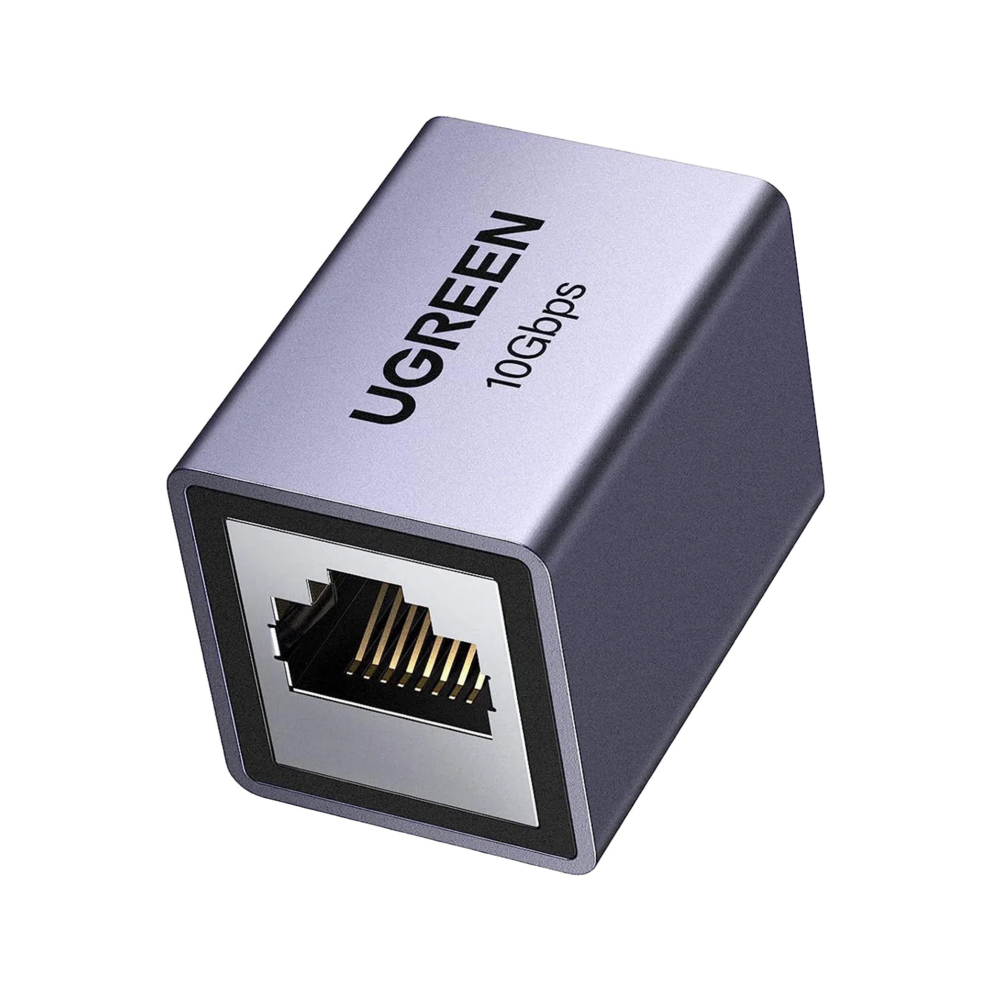 Acoplador STP (Extensor de Cable Ethernet RJ45) | 10Gbps | Blindado | Compatibilidad con Cat8 Cat7 Cat6 Cat5e | Hasta 100 metros | Aleación de Aluminio