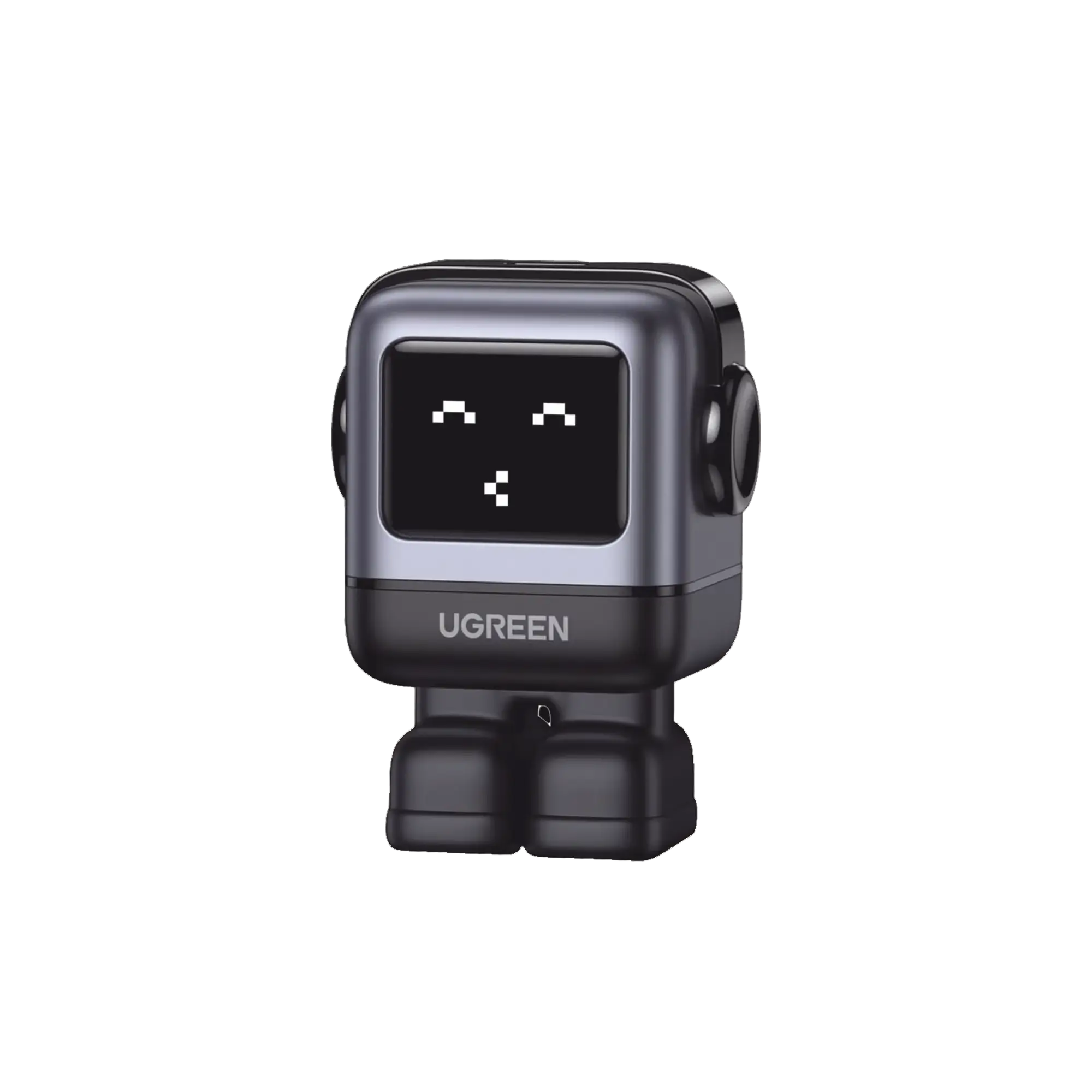 Cargador Mini GaNRobot 30W serie UNO | 1 USB-C de Carga Rápida | Tecnología GaN II | Multiprotocolo PD/QC/SCP/FCA | Carga Inteligente | Pantalla LED | Zapato Magnético Extraíble | Thermal Guard | Color Negro.