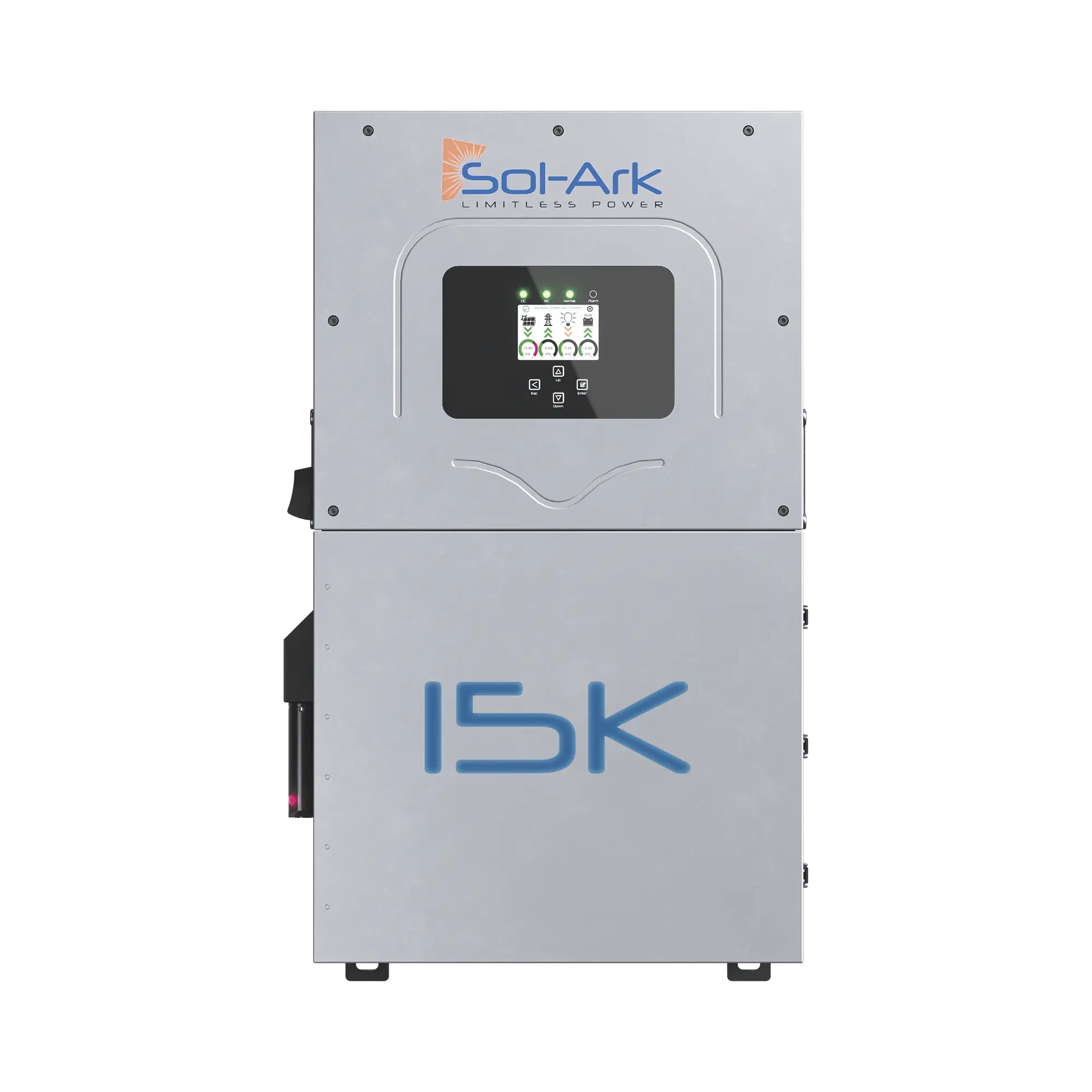Inversor Hibrido SOL-ARK, 15 Kw, 220 Vcc, Fase Dividida, WIFI incluido, IP65, Entrada de Baterías a 48 Vcc