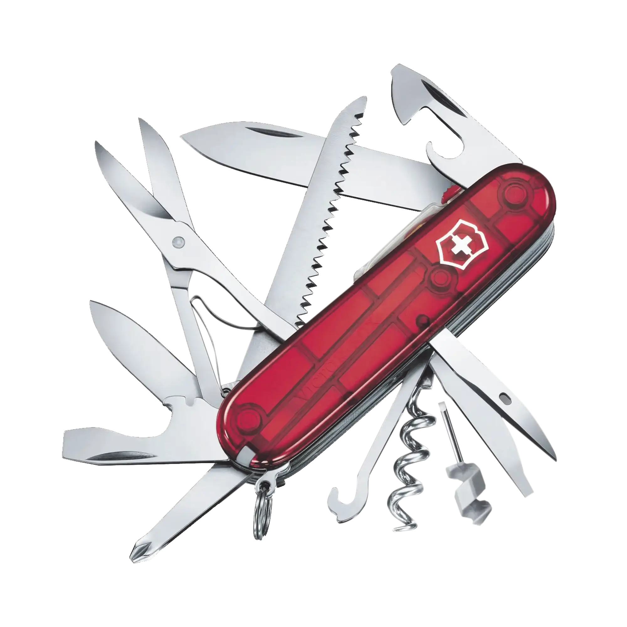 Navaja Victorinox de Bolsillo Mediana Huntsman Lite de 21 Funciones con Luz LED