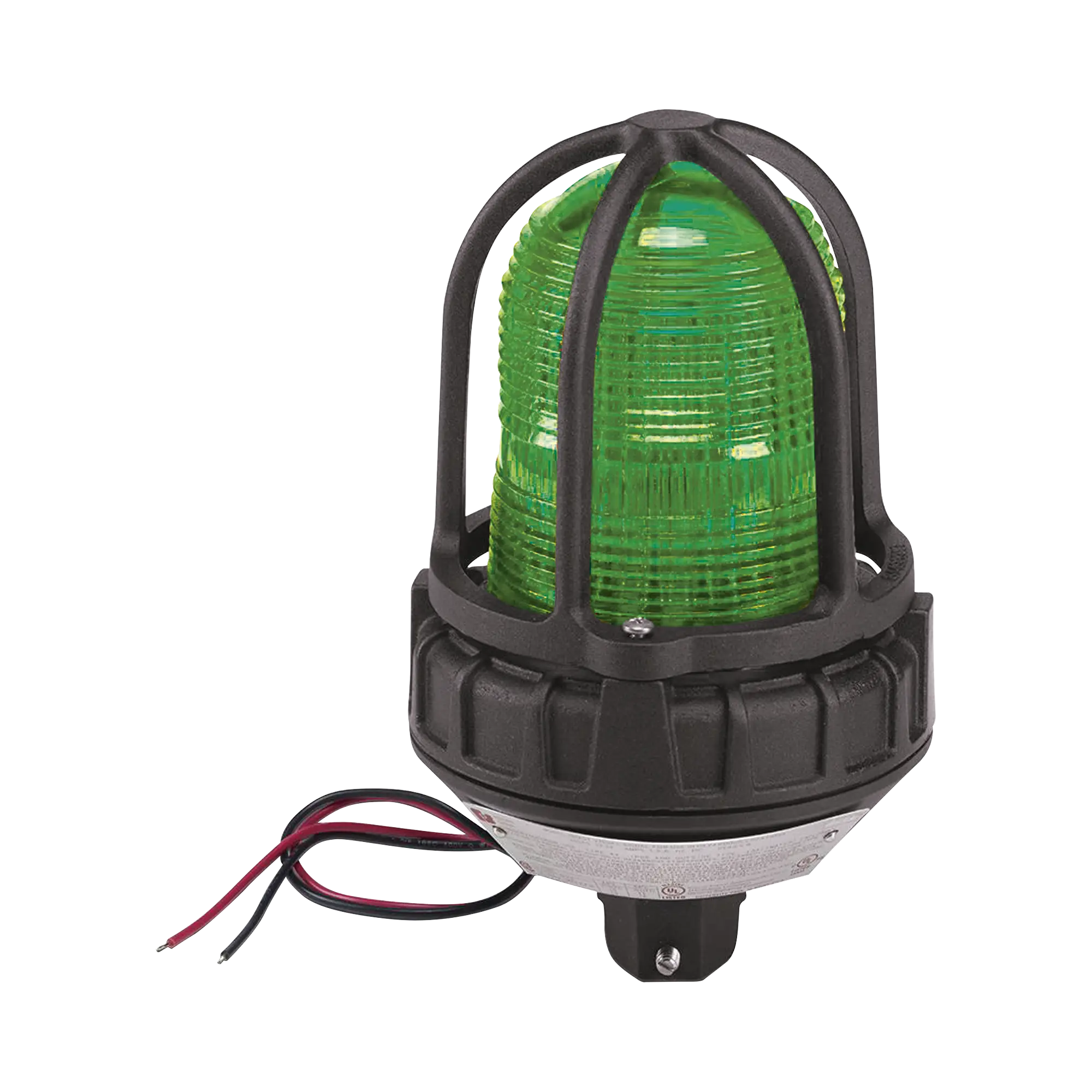 Luz de advertencia LED para ubicaciónes peligrosas, montaje tipo tubo, 24 VCD, LED color Verde