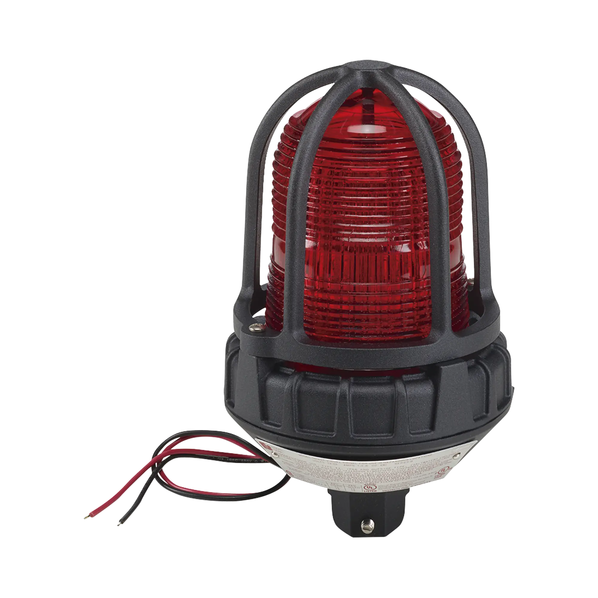 Luz de advertencia LED para ubicaciones peligrosas, montaje tipo tubo, 24 VCD, color Rojo