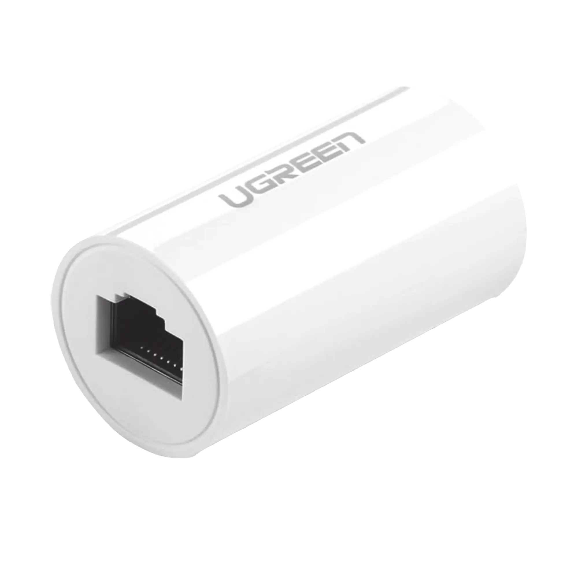 Acoplador y Protector (Extensor de Cable Ethernet RJ45) | 1000Mbps | Compatibilidad con Cat7/Cat6/ Cat5e | Compatible con POE | Ignífugo | ABS | Color Blanco
