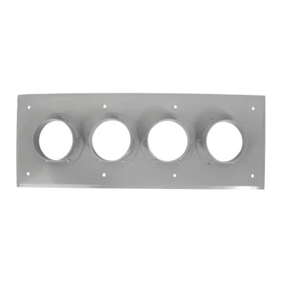 Placas pasamuro con capacidad de 4 botas de 4″