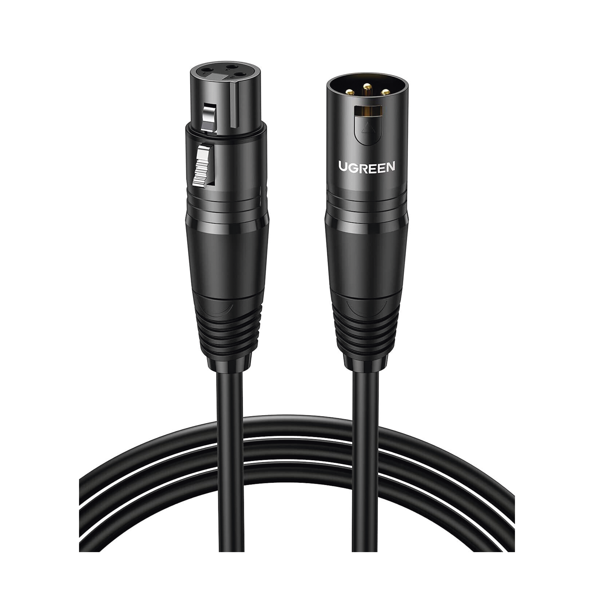 Cable para Micrófono XLR Tipo Canon Macho a Hembra | 15 Metros | Plug & Play | Anti interferencias | Triple Blindaje | Alta Calidad | Color Negro.