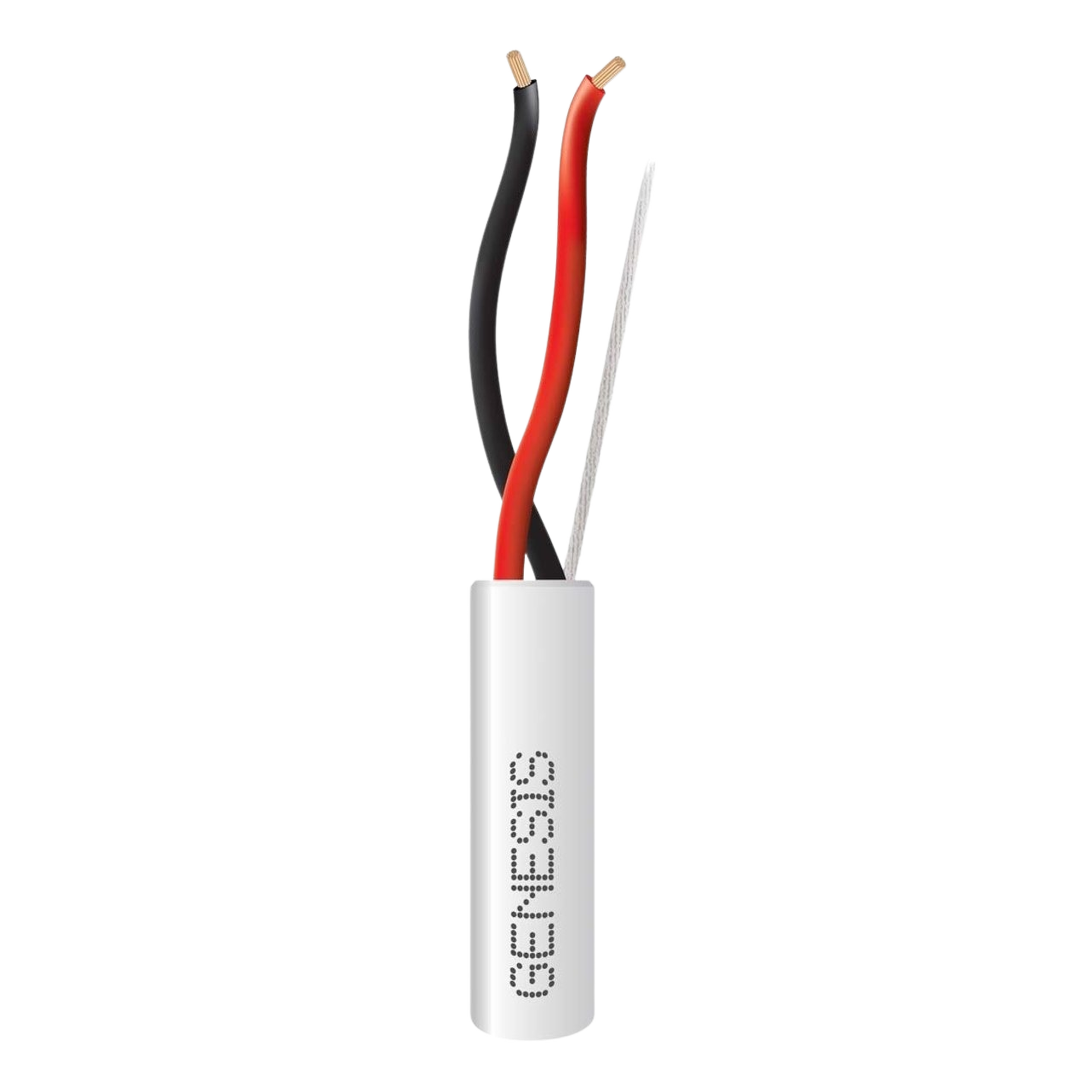 Bobina de 152 Metros de Cable / 2 x 18 AWG / Riser / Color Blanco / Para Aplicaciones en Alarmas de Intrusi贸n, Control de Acceso, Automatizaci贸n, Interfonos, TV Porteros, Audio y Voceo