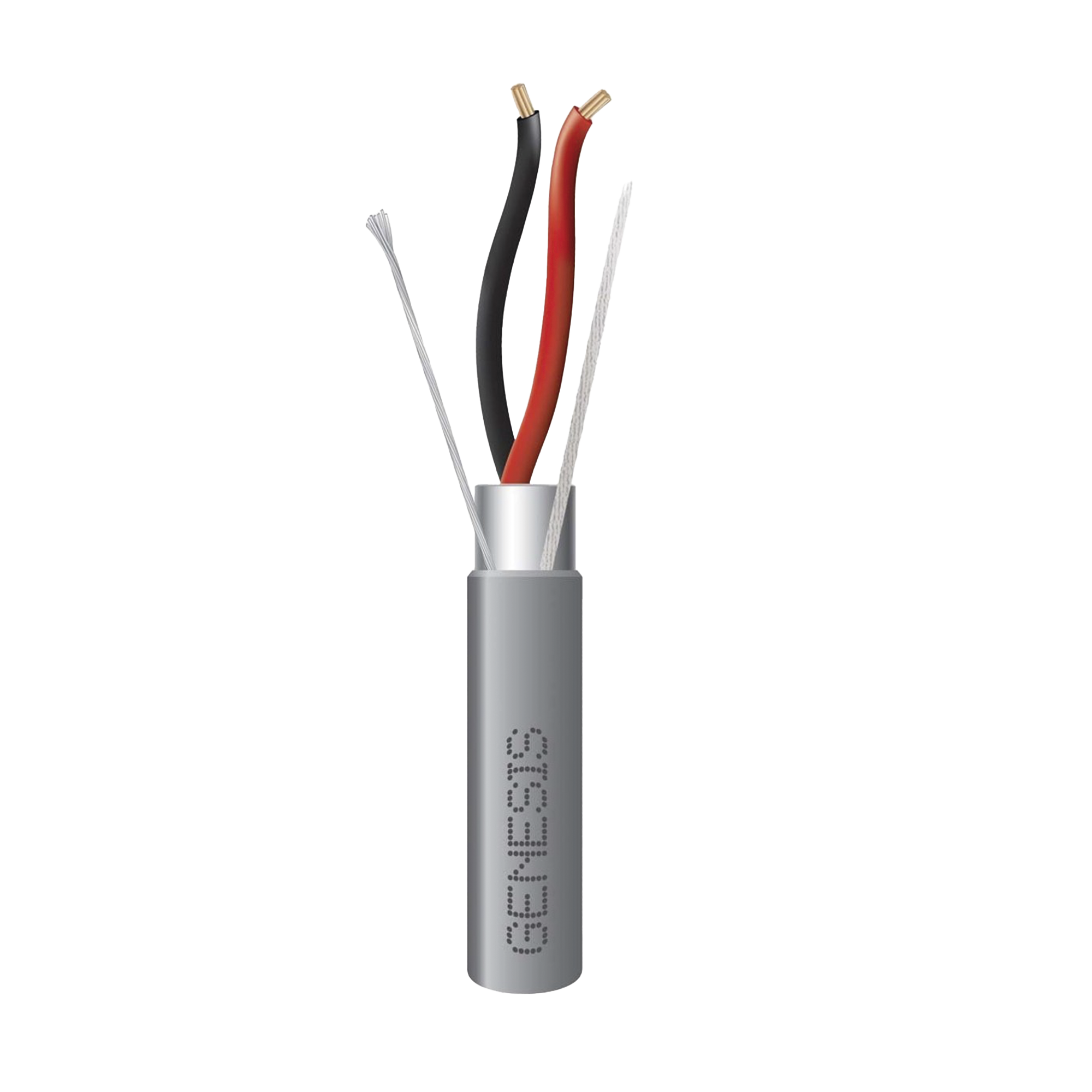 Carrete de 305 Metros de Cable / 2 x 16 AWG / Riser / Blindado / Tipo CMR-CL3R-FPLR-FT4 / Color Gris / Aplicaciones de alarmas de intrusi贸n/Control de Acceso/ Automatizaci贸n / Interfonos y Tv Porteros.