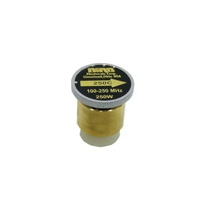 Elemento de 250 Watt en linea 7/8″ para Wattmetro BIRD 43 en Rango de Frecuencia de 100 a 250 MHz.
