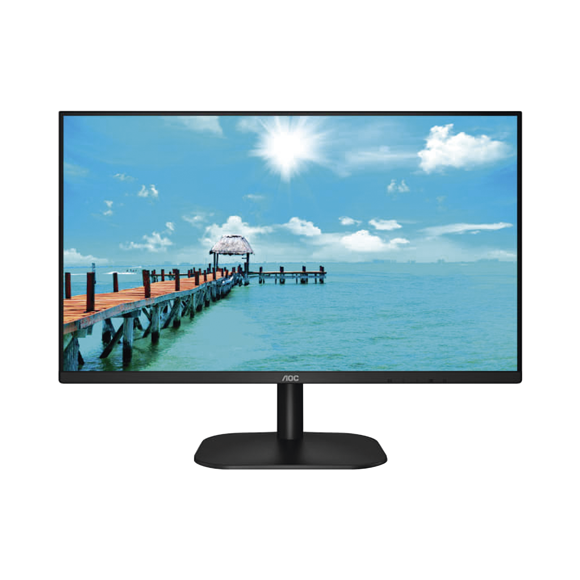 Monitor LED de 27″ VESA, Resolución 1920 x 1080 Pixeles, Entradas de Video VGA / HDMI. Panel IPS LCD Backlight LED. Ultra Delgado