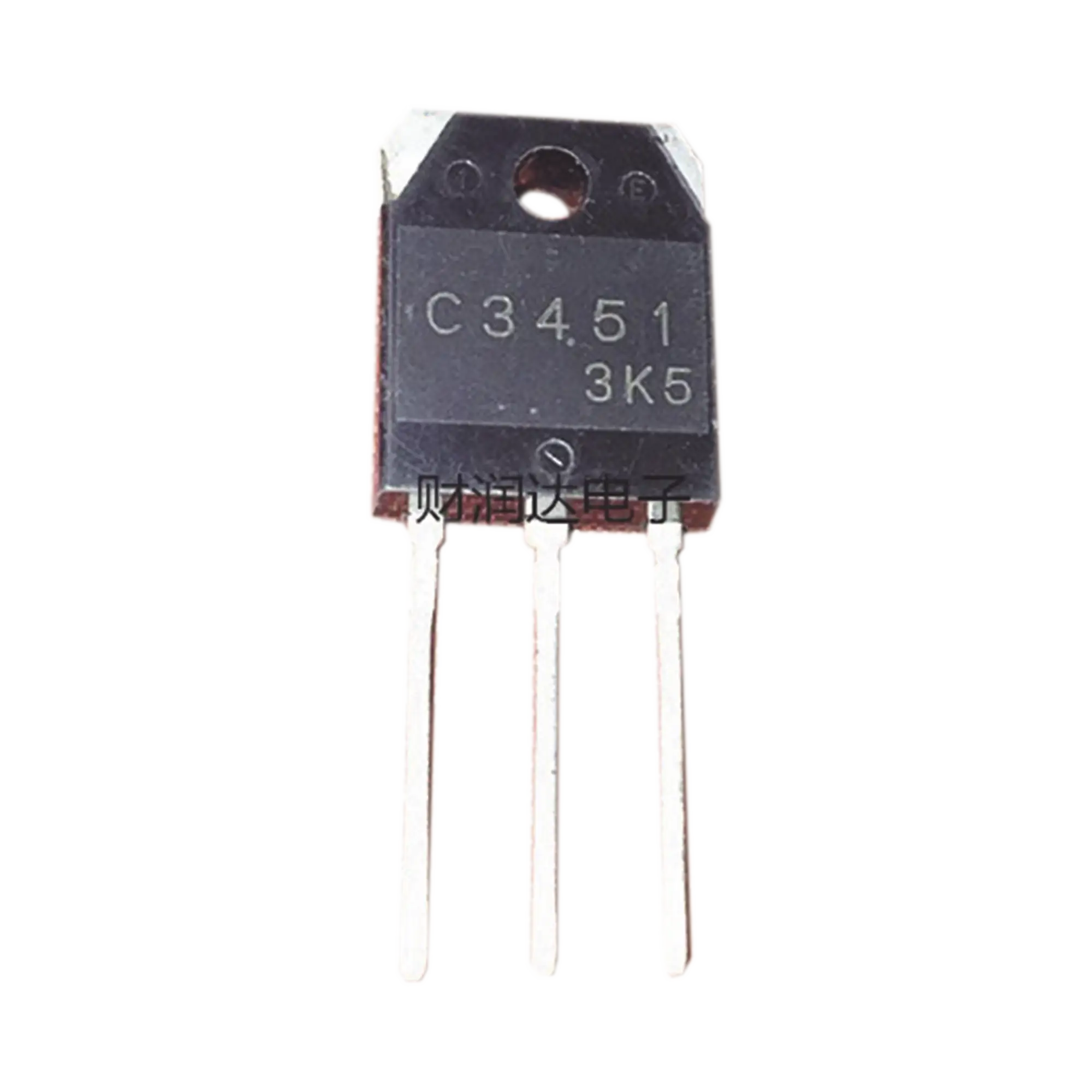 Transistor de Potencia en Silicio tipo NPN, 500 Vc-b, 15 A. 100 Watt, TO-3PA .
