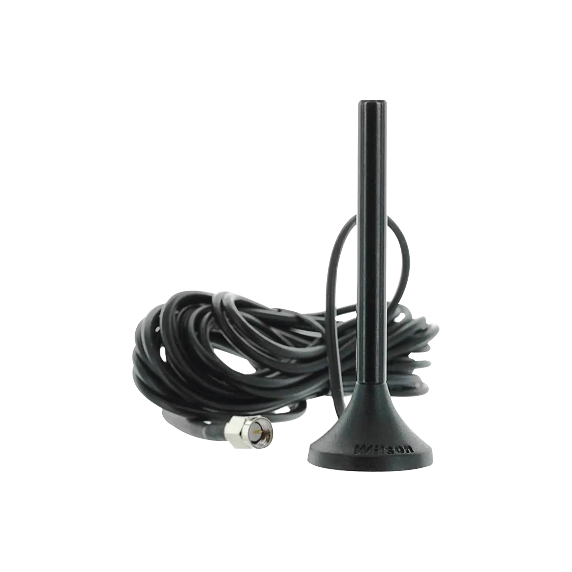 Antena Mini de Montaje Magnético, con cable RG174 y conector SMA macho | Rango de Frecuencias 700-960 MHz, 1710-2270 MHz | Ganancia Máxima 3.1 dB