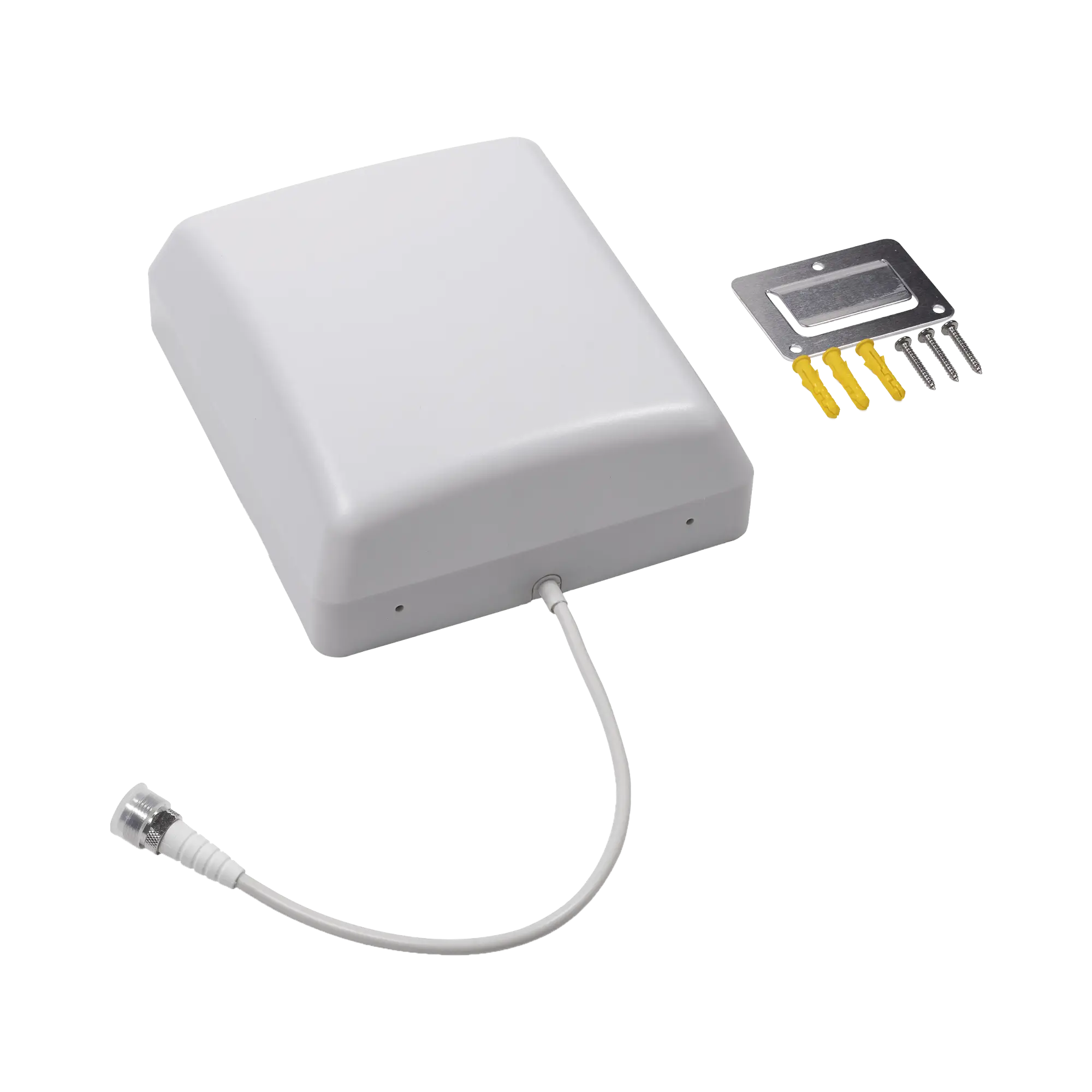 Antena Tipo Panel Multibanda 600-960 MHz/ 1425-4700 MHz. Para interior. Especial para amplificadores y dispositivos celulares Multi-tecnologĂa.