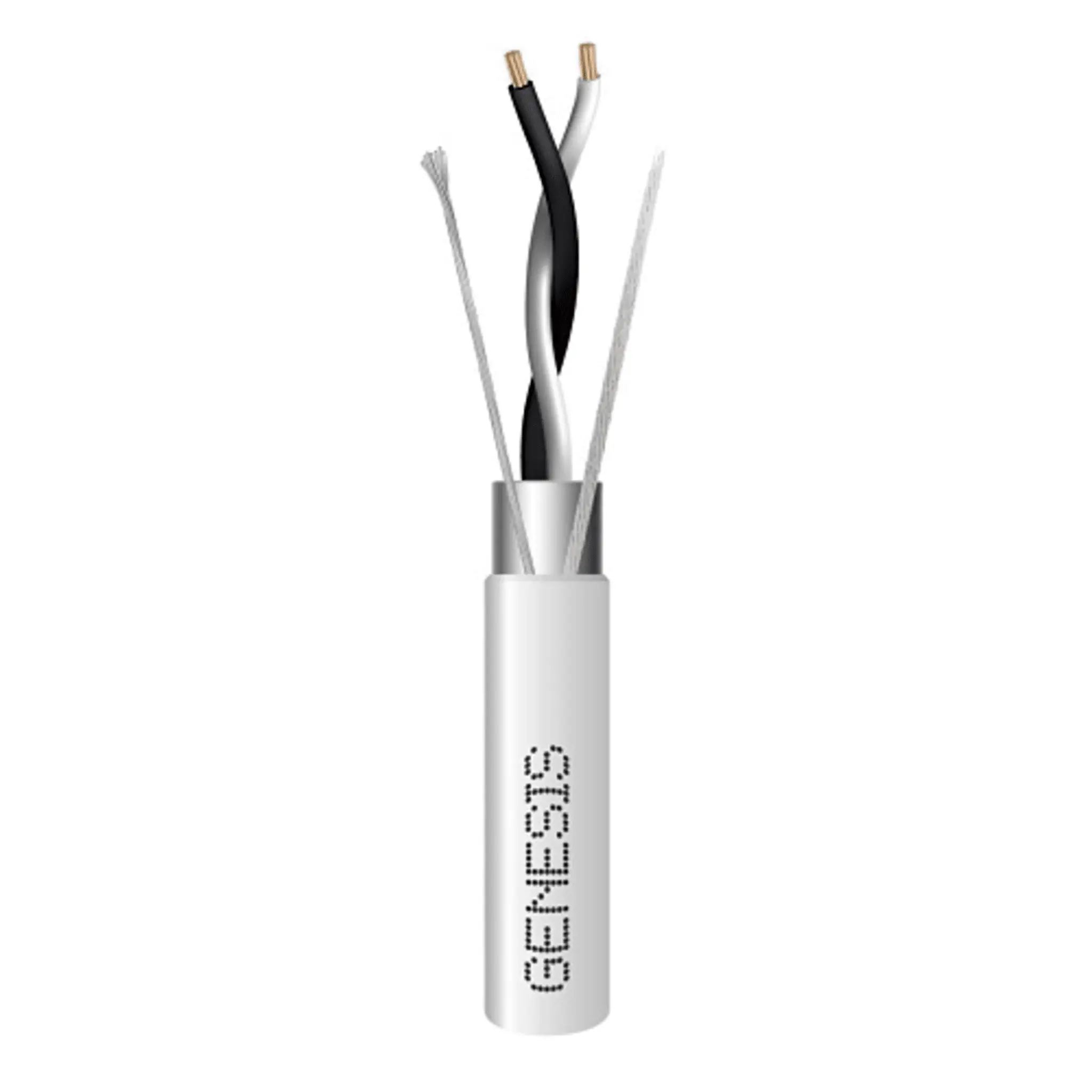 Carrete de 305 Metros / Cable 2 x 22 AWG / Color Blanco / Blindado / Plenum / Trenzado para Aplicaciones de Transmisi贸n de Datos a Alta Velocidad para Automatizaci贸n, EIA-485, BACnet y otros Sistemas de Comunicaci贸n