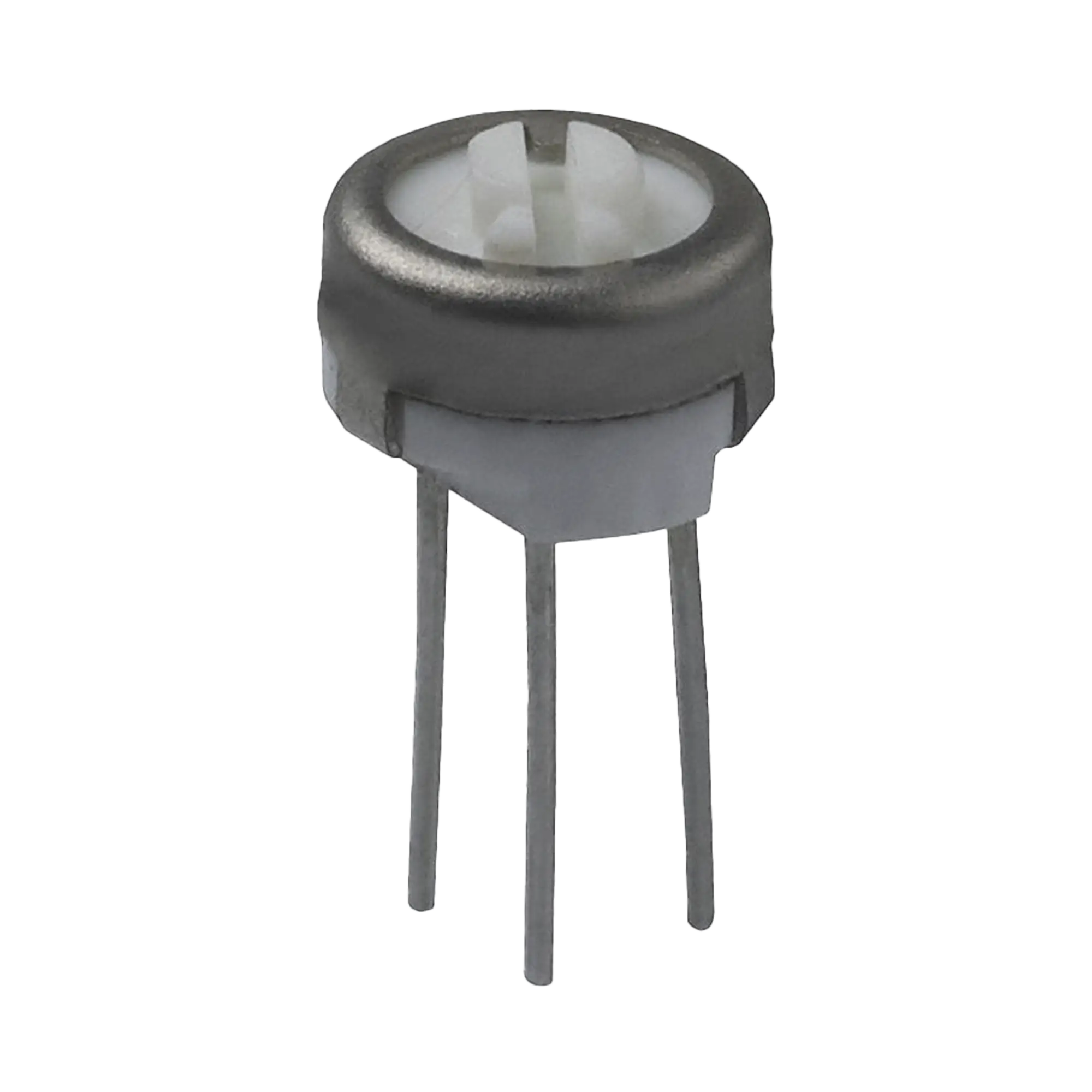 Potenciómetro Cermet Trimer de 200k Ohm, 1 Vuelta, 0.250″ Diam., 0.5 Watt, Terminales para PCB.