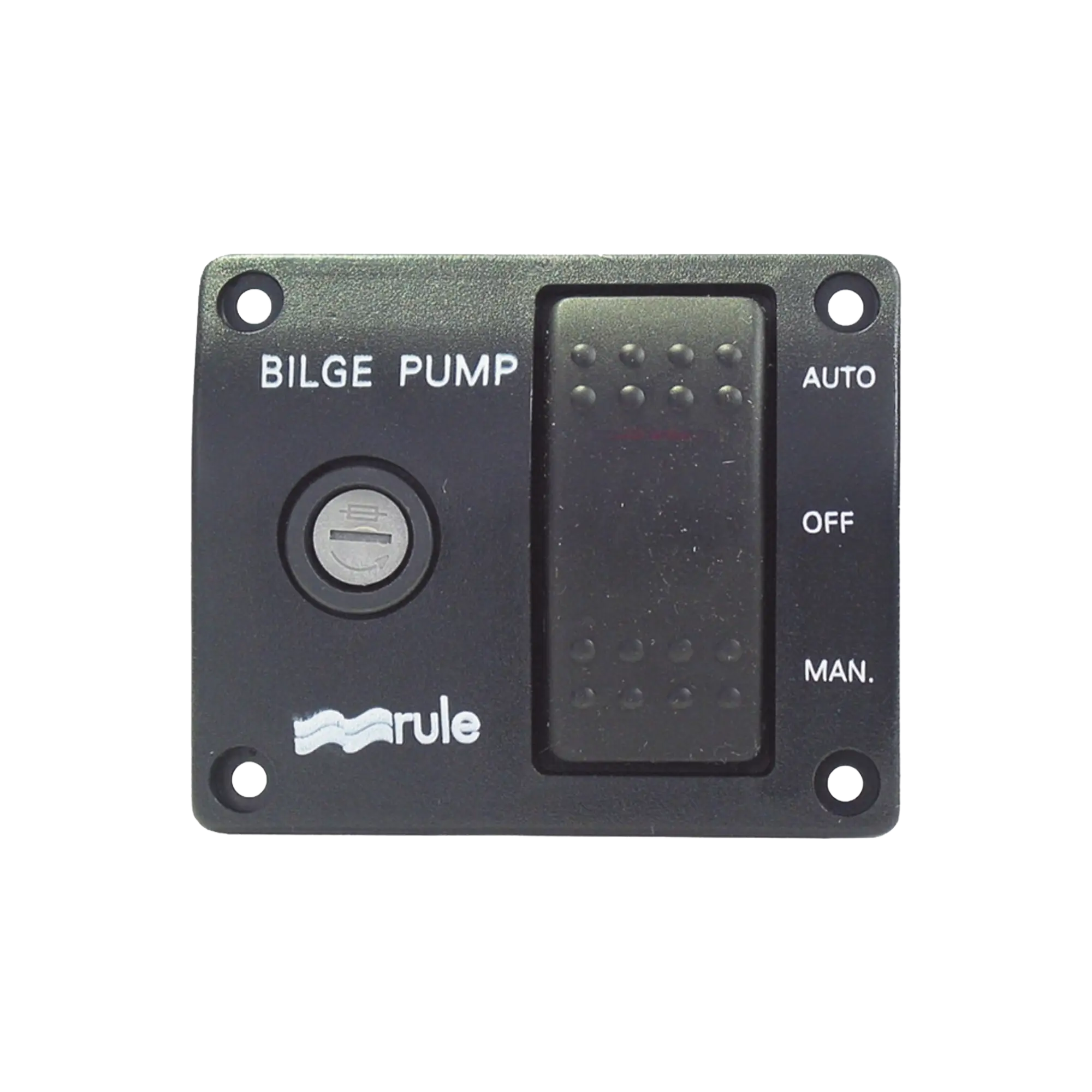 Switch de tres posiciones para control de bombas de achique.