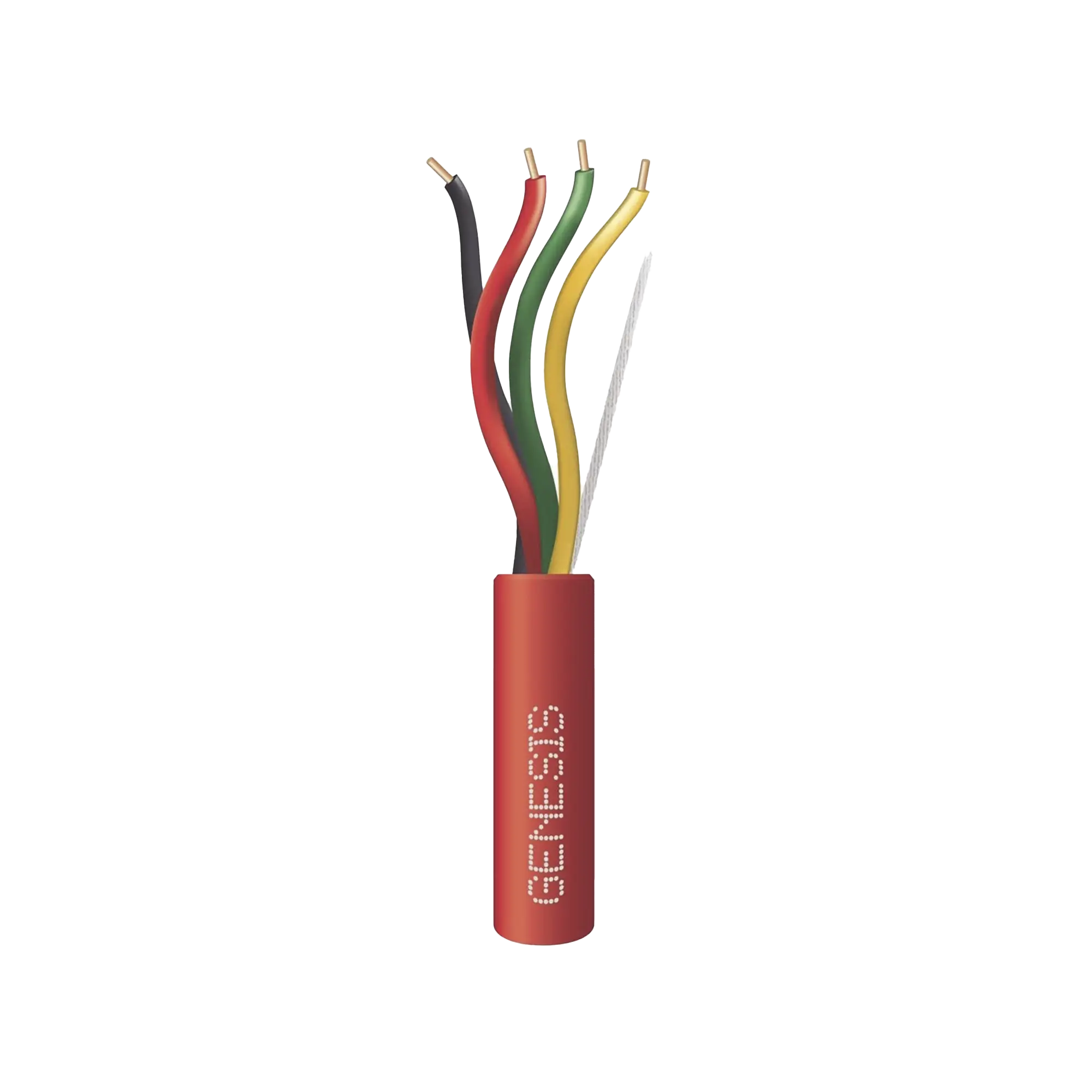 Carrete de 305 Metros de Alambre / 4 x 14 AWG / Riser / Tipo FPLR-CL3R / Resistente al Fuego / Color Rojo / Para Sistemas Contra Incendio o Sistemas de Evacuación