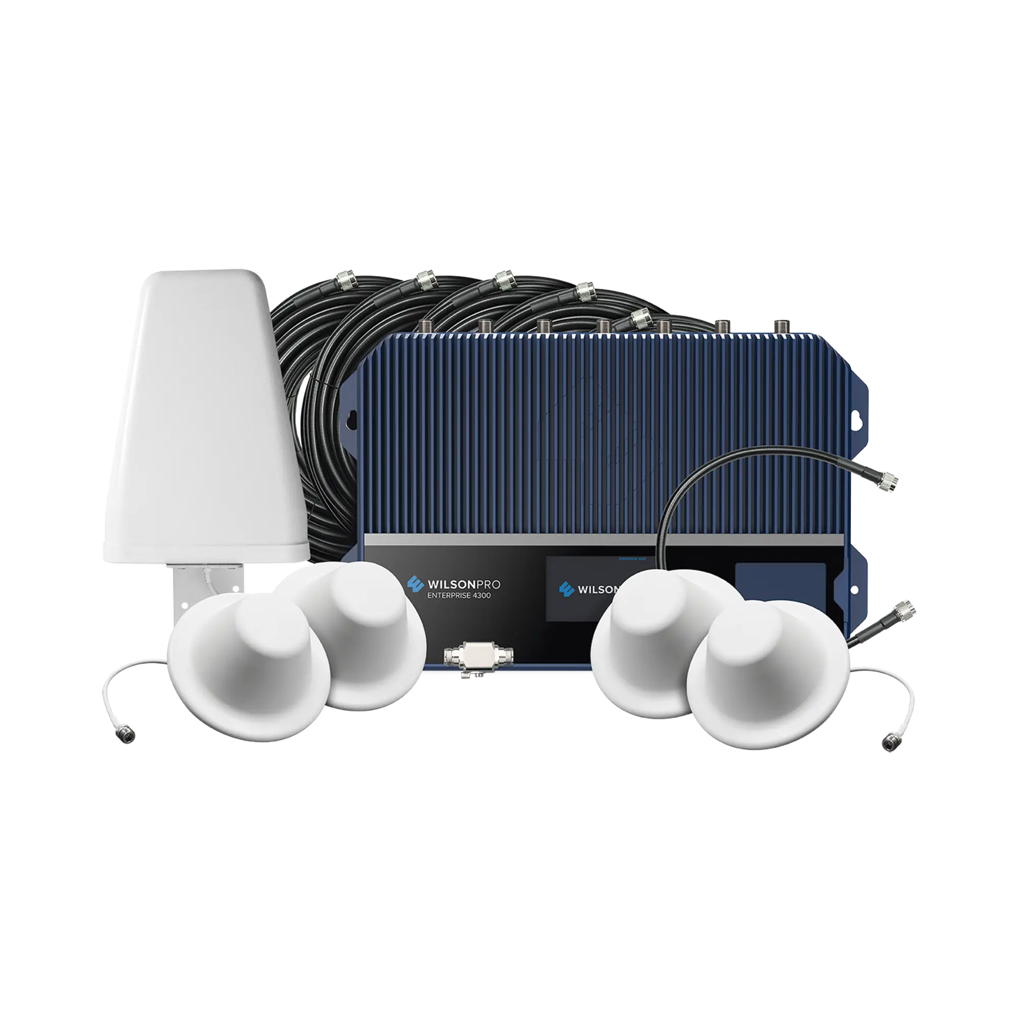 KIT Amplificador de Señal Celular, ENTERPRISE 4300/ Para Montaje en Pared/ Mejora la Señal de los principales operadores | Cubre áreas de hasta 4800 m²