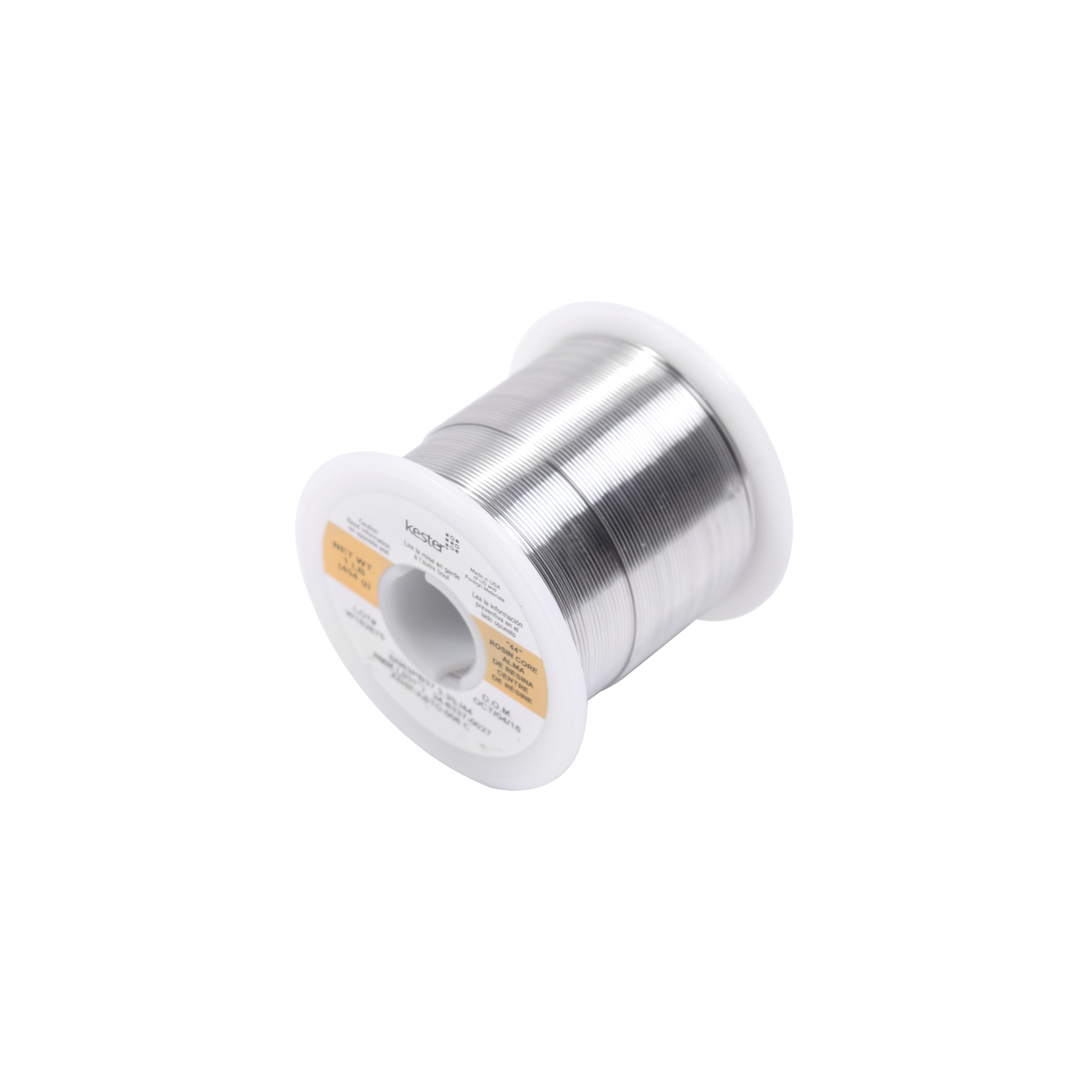 Rollo de Soldadura KESTER de 0.031″, 96.5Sn / 3 Ag / 0.5 Cu, 1 lb.