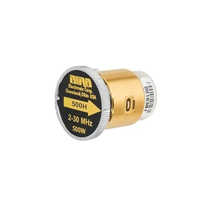 Elemento de 500 Watt en linea 7/8″ para Wattmetro BIRD 43 en Rango de Frecuencia de 2 a 30 MHz.