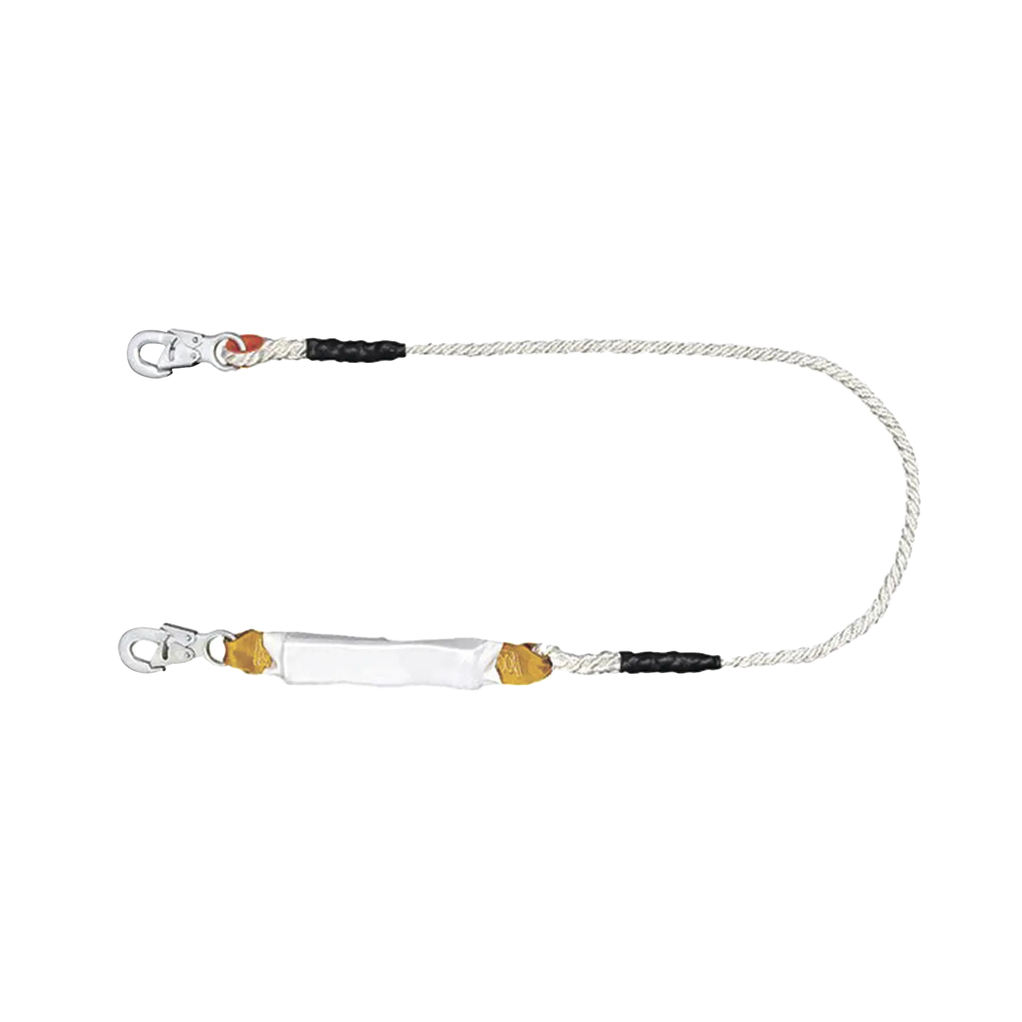 Amortiguador con Cable de Protección de  Nylon y 2 Ganchos de Seguro Doble.