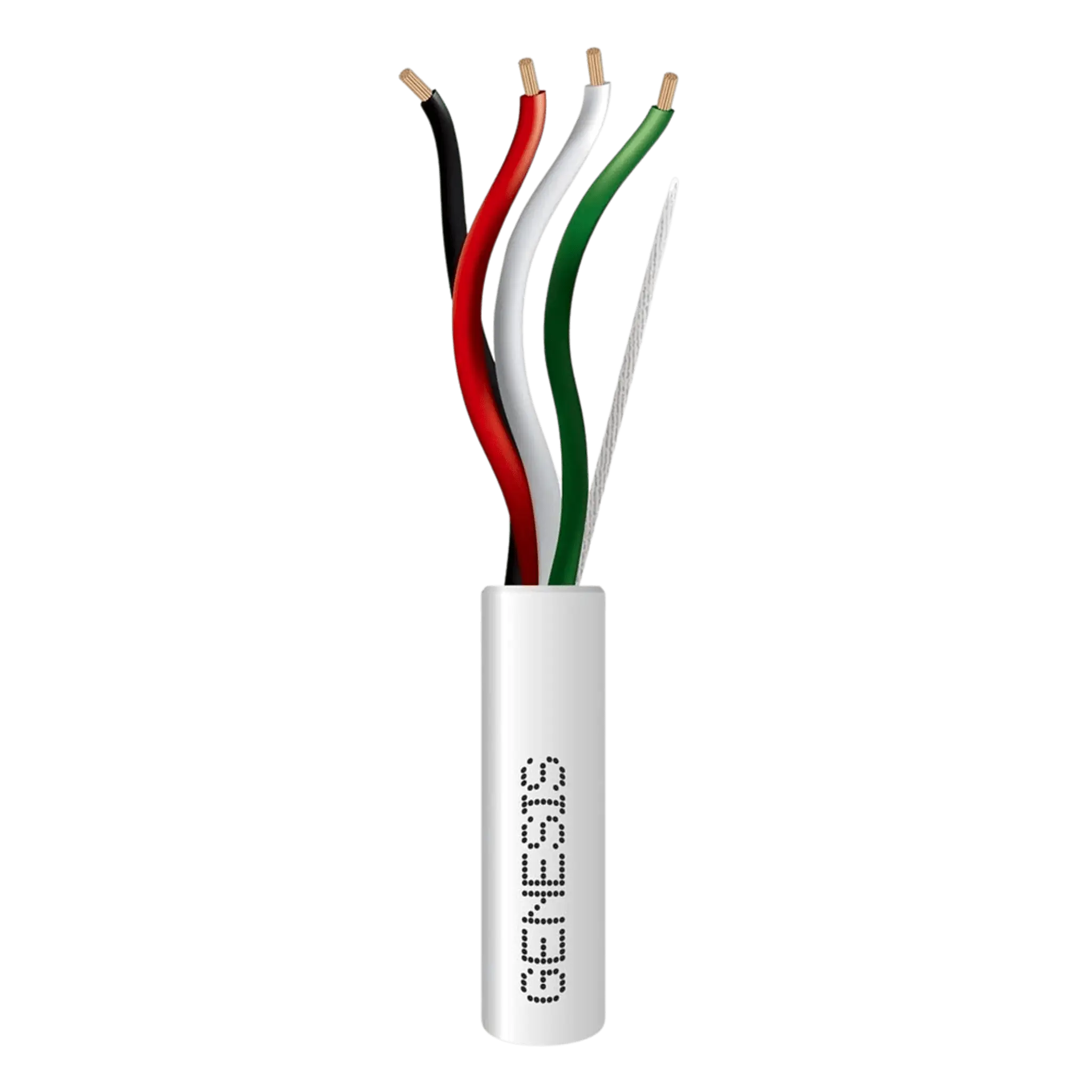 Bobina de 152 Metros de Cable / 4 x 16 AWG / Cable AUDACIOUS / Riser / Libre de Ox铆geno / Color Blanco / Aplicaciones de Alarmas de Intrusi贸n y Automatizaci贸n