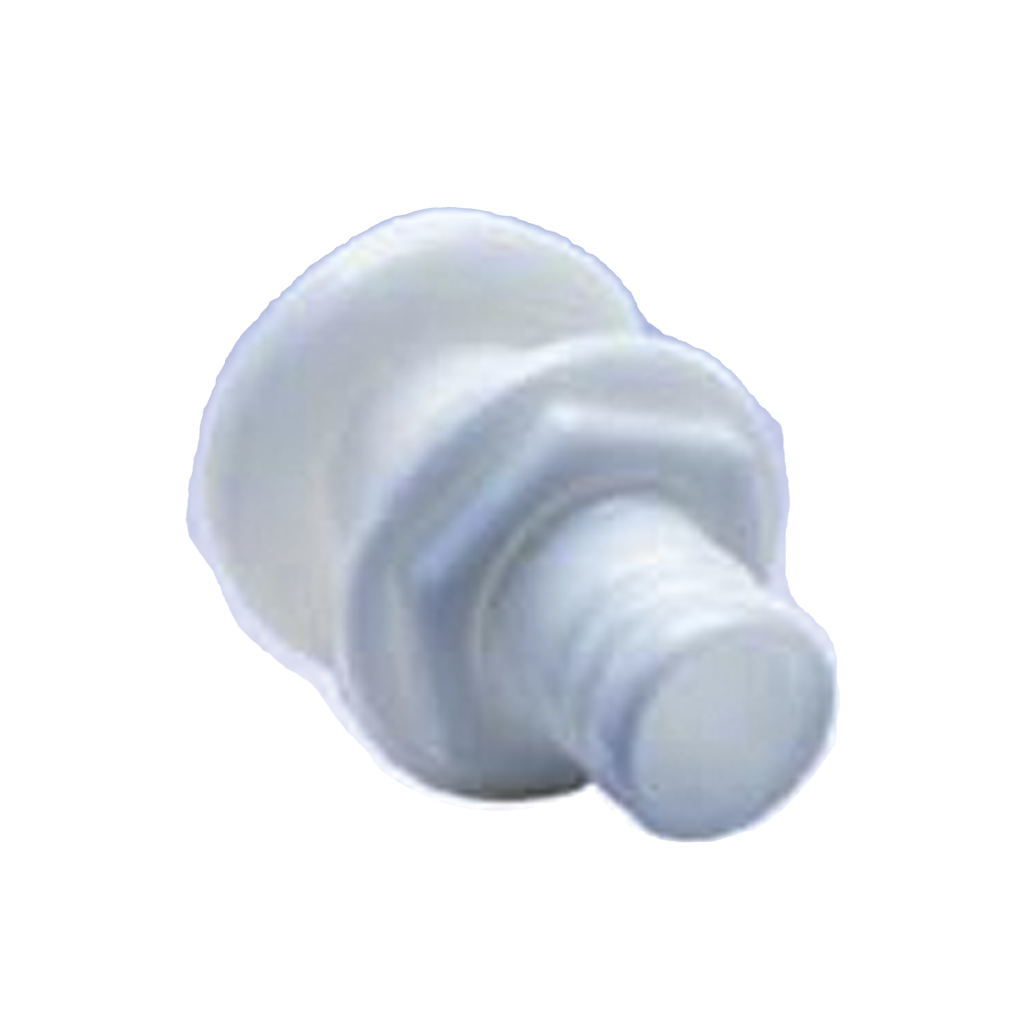 Accesorio pasacascos de plástico de alto impacto, recto de 1-1/8″