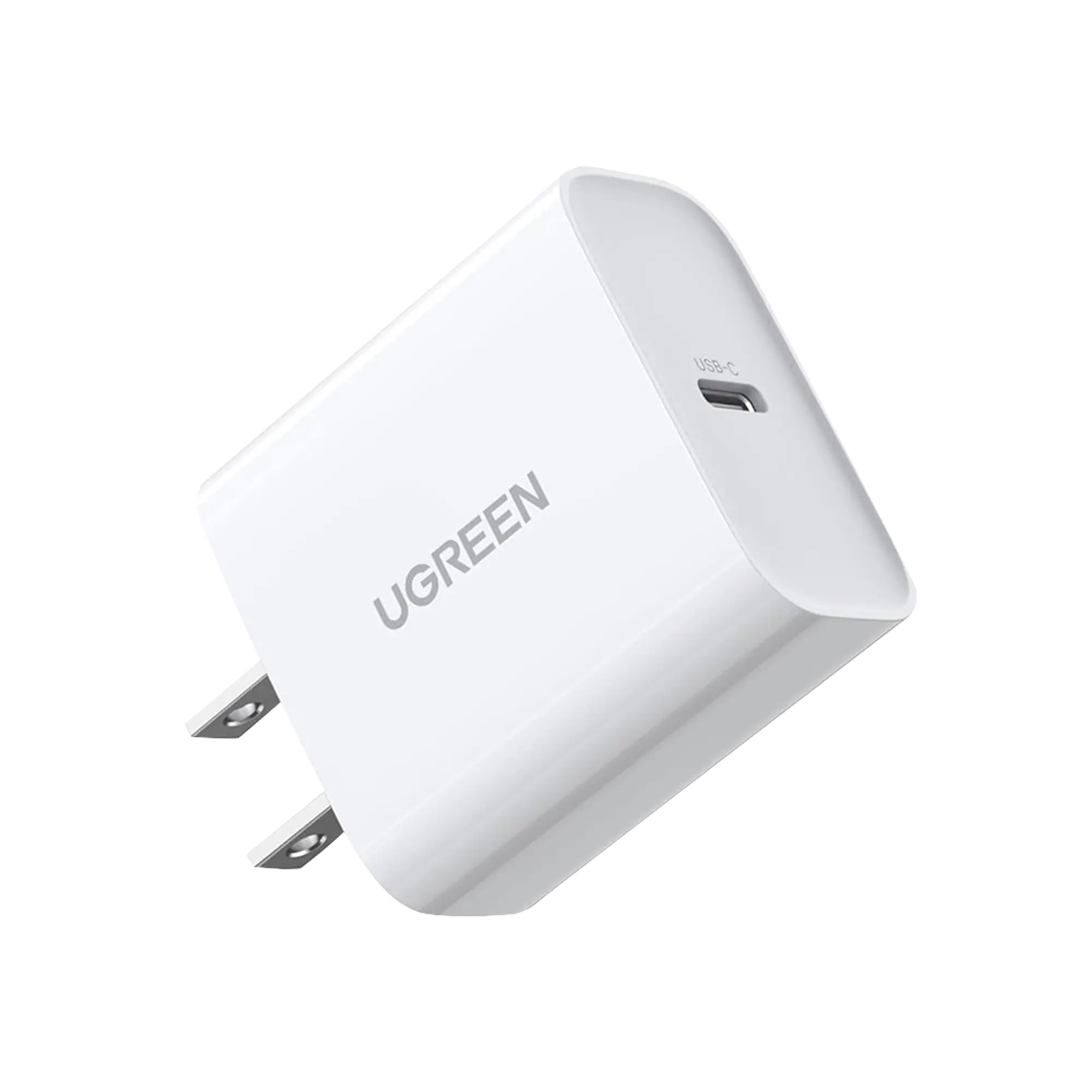 Cargador USB-C de 20W | 1 USB-C de Carga Rápida | QC4.0+ | PD3.0 | PPS | BC1.2| Carga Inteligente | Chip PWM | Múltiple Protección | Mayor Eficiencia Energética | Tamaño Compacto | Carcasa Ignifuga | Color Blanco.