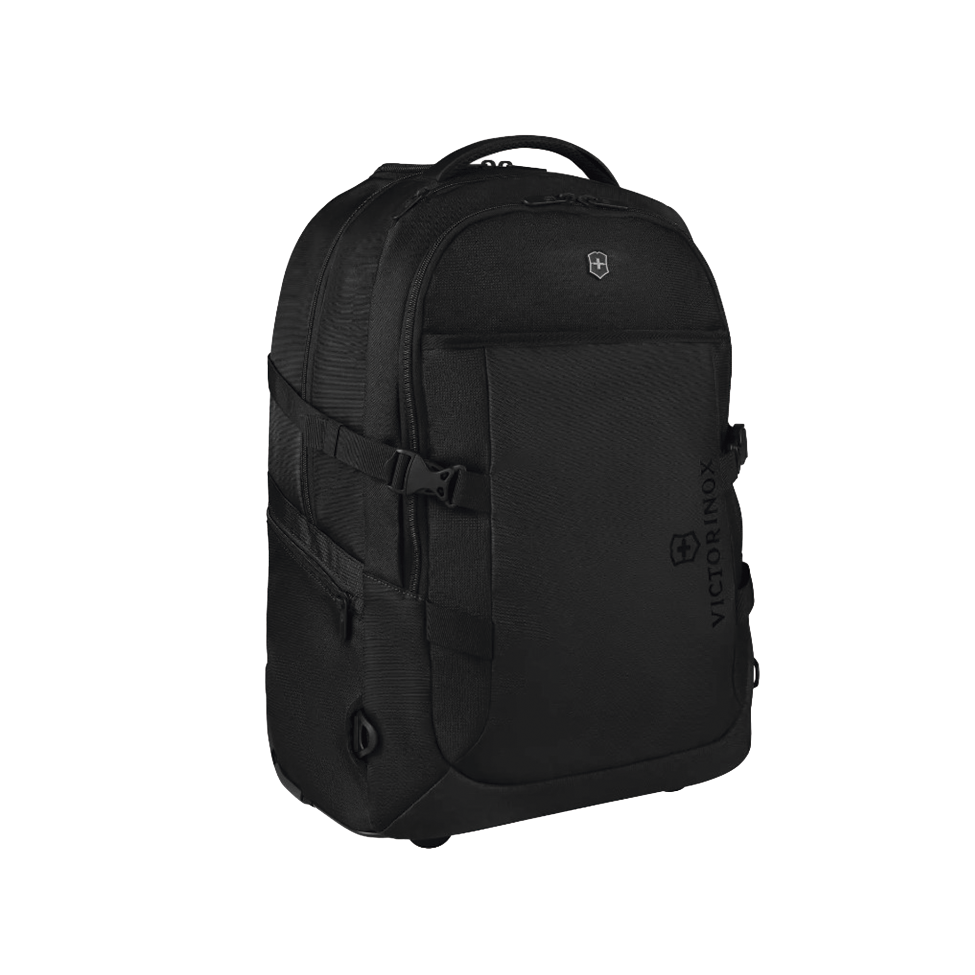 Mochila VX Sport EVO con Ruedas, Mango Telescópico y Correas al Hombro. Fabricada en Poliéster Negro repelente al Agua. Backpack on Wheels.