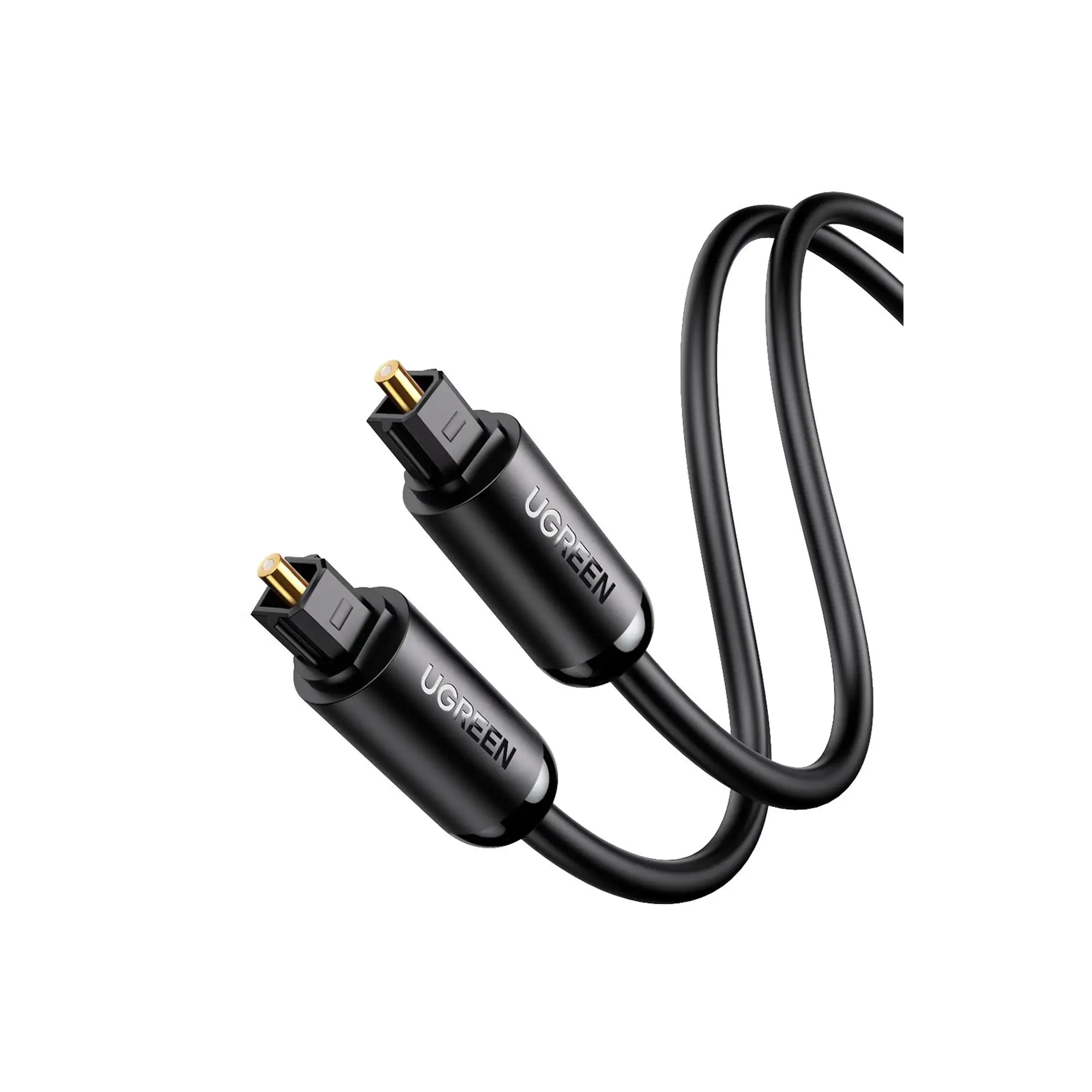 Cable Óptico Toslink (S/PDIF) de Alta Calidad para Audio Digital / 3 Metros / Tapa de Proteccion / Dolby 7.1 Canales / Diseño Durable / Plug & Play / Color Negro