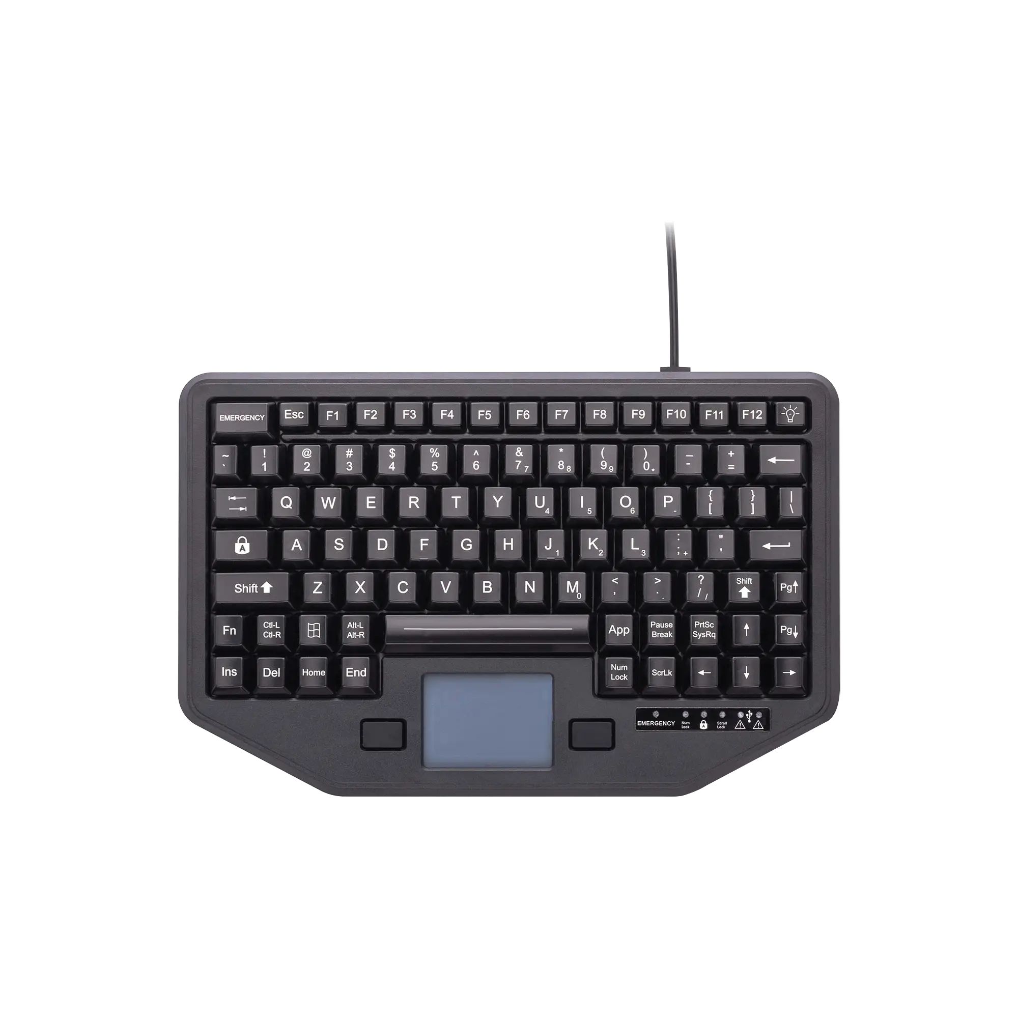 Teclado con Panel Táctil Integrado