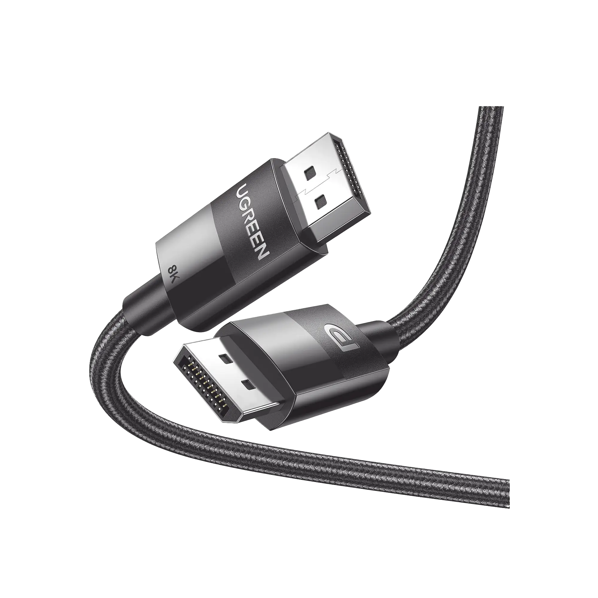 Cable DisplayPort 1.4 | Longitud 2m | Versión DP1.4 | 8K 7680×4320 a 60 Hz | Soporta 3D | HDR | Blindaje Interno Múltiple | Nylon Trenzado | Soporta 32.4Gbps.