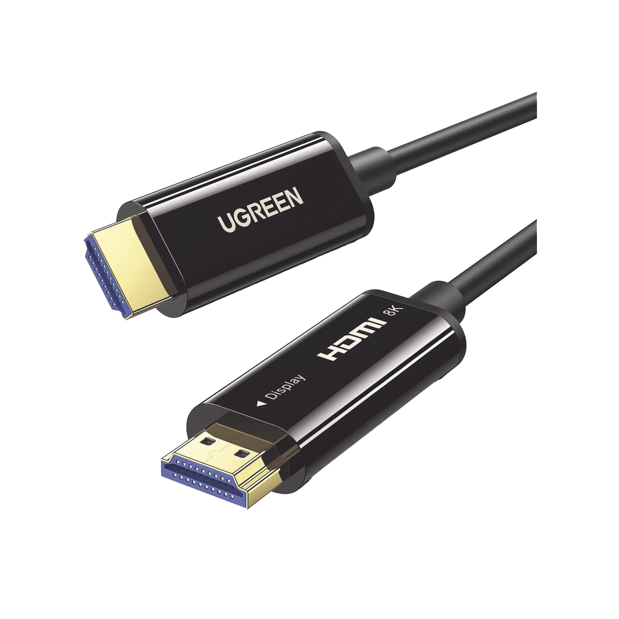 Cable HDMI de 10 Metros por Fibra Óptica 8K@60Hz / Fibra de 4 núcleos + Cobre estañado de 7 núcleos / Compatible con HDMI 2.1 / Alta velocidad 18 Gbps / 3D / HDR / Caja de Aleacion Zinc / Premium