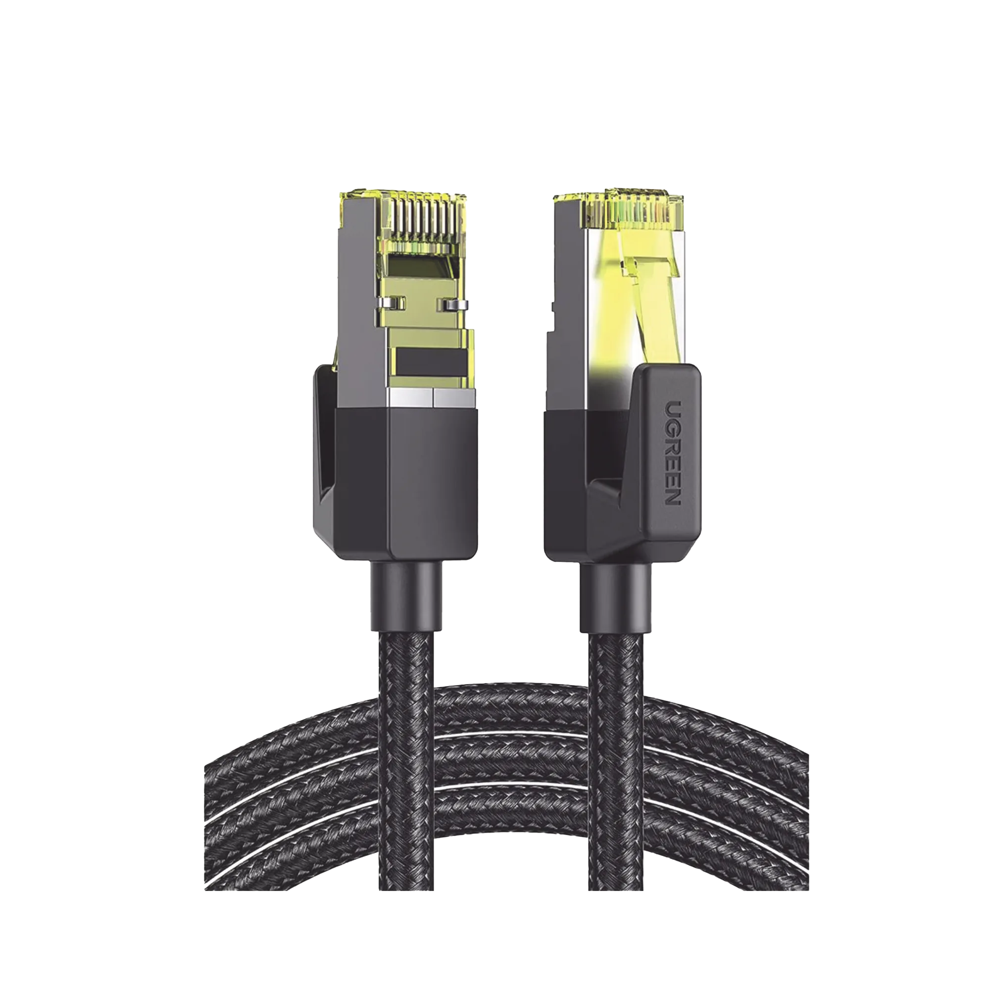 Cable Ethernet Cat7 CLASS�?�F/FTP Redondo con Malla de Nylon 5 Metros