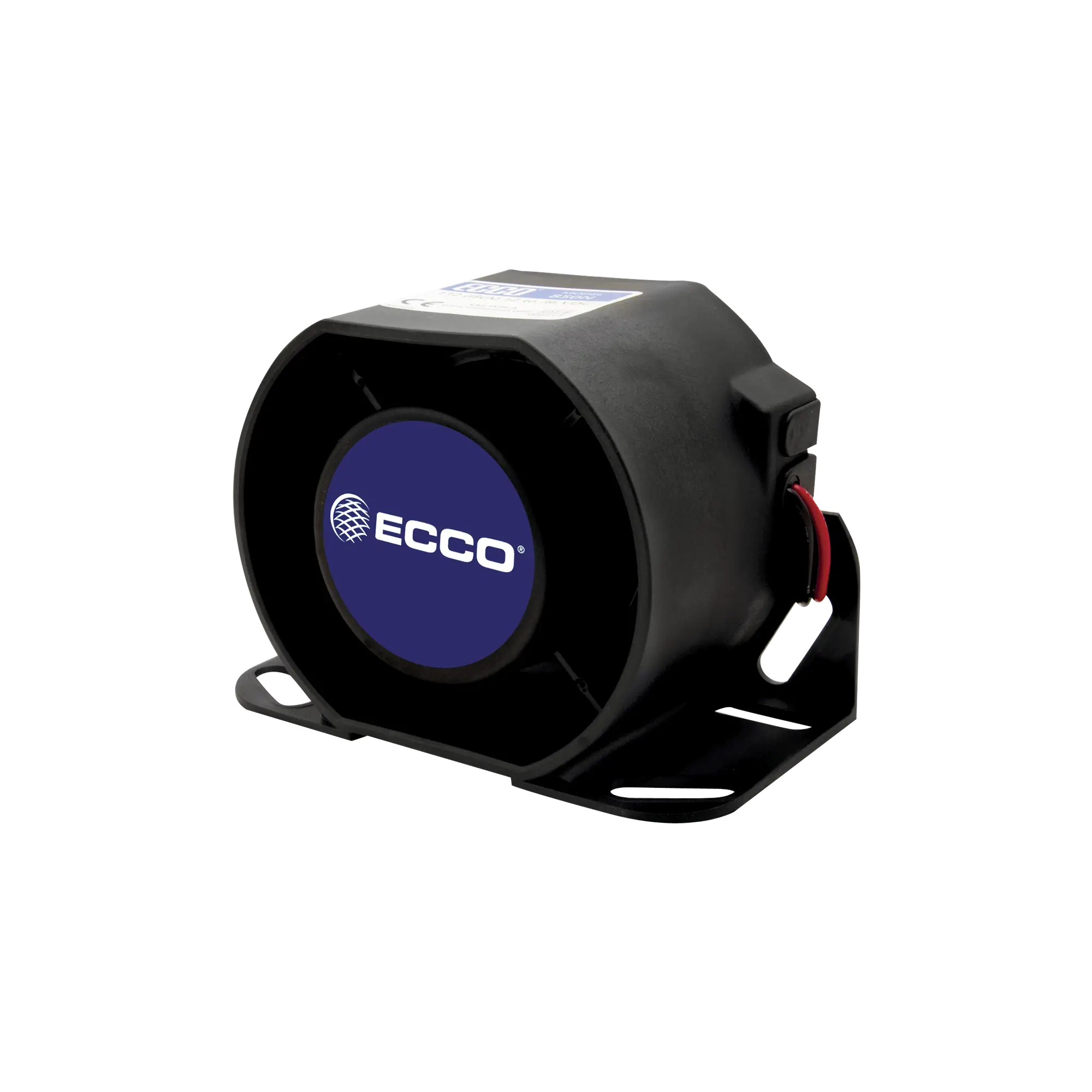 Alarma de reversa vehicular con montaje para superficies, 12-36 Vcc, 112 dBA