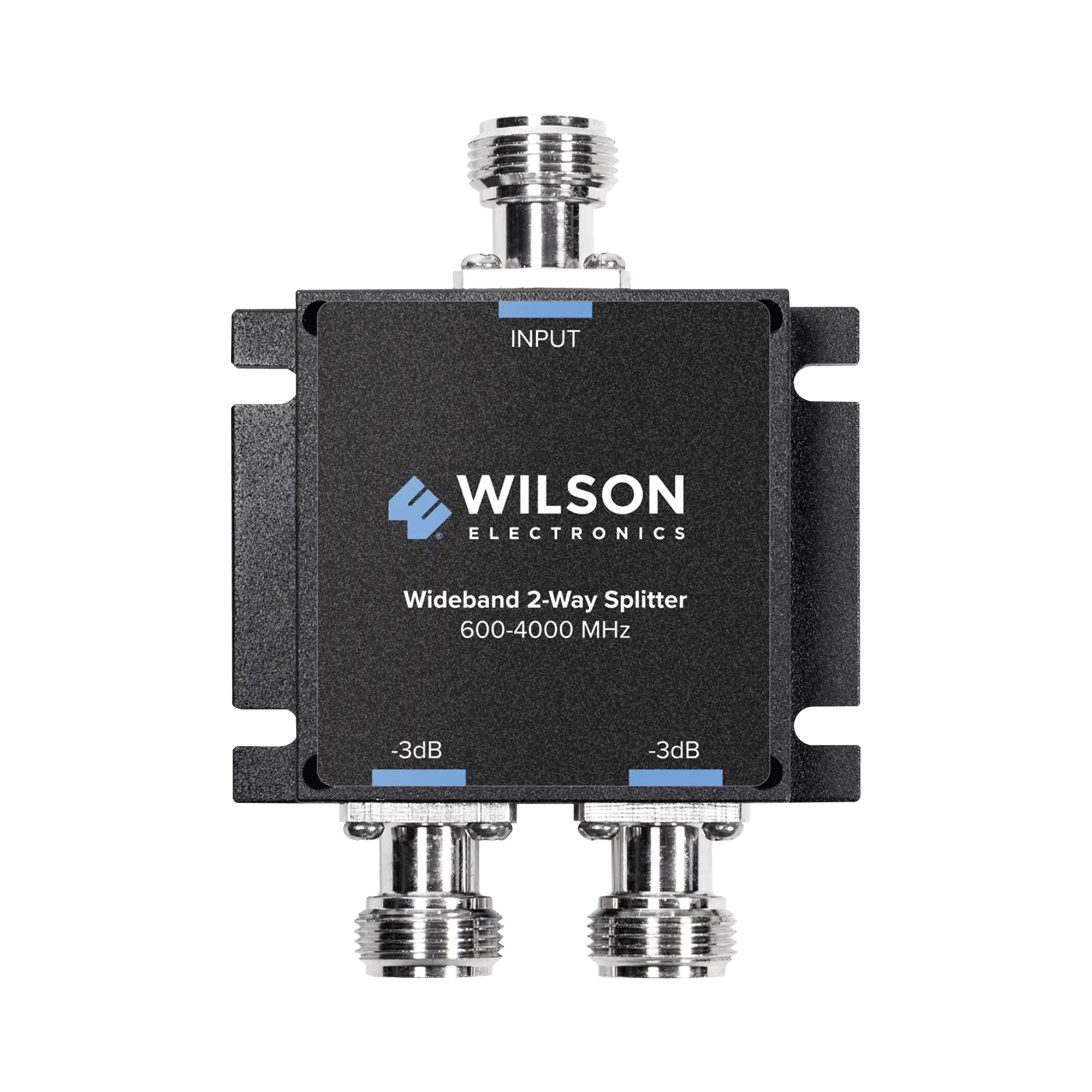 Divisor de potencia (Splitter) de dos vĂas para 600-4000 MHz.
