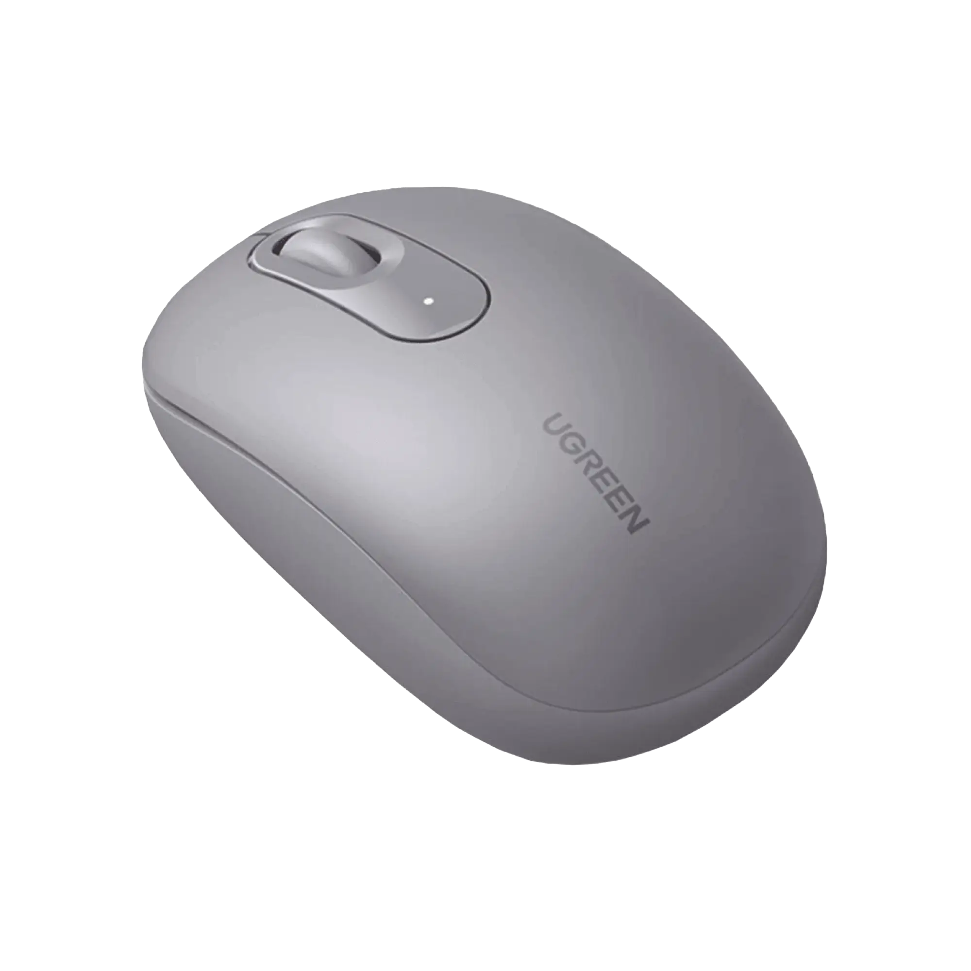 Mouse Inalámbrico 2.4G 800/1200/1600/2400 DPI | Función de 3 botones | Alcance 10m | Silencioso | Ergonómico | Anti-caída y Anti-interferencias | Batería Alcalina AA incluida | Color Grey.