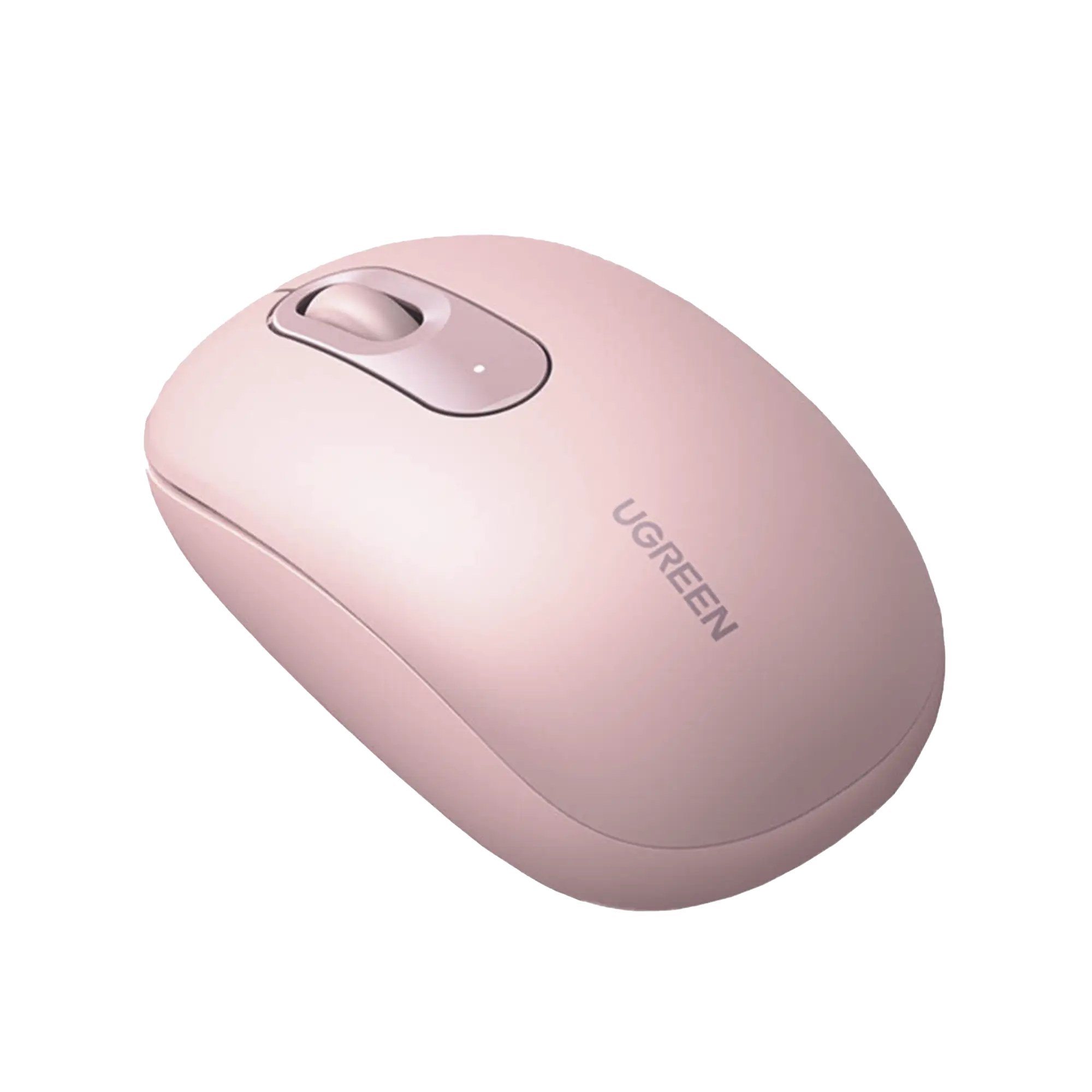 Mouse Inalámbrico 2.4G 800/1200/1600/2400 DPI | Función de 3 botones | Alcance 10m | Silencioso |  Ergonómico | Anti-caída y Anti-interferencias | Batería Alcalina AA incluida  | Color Dusty Pink.