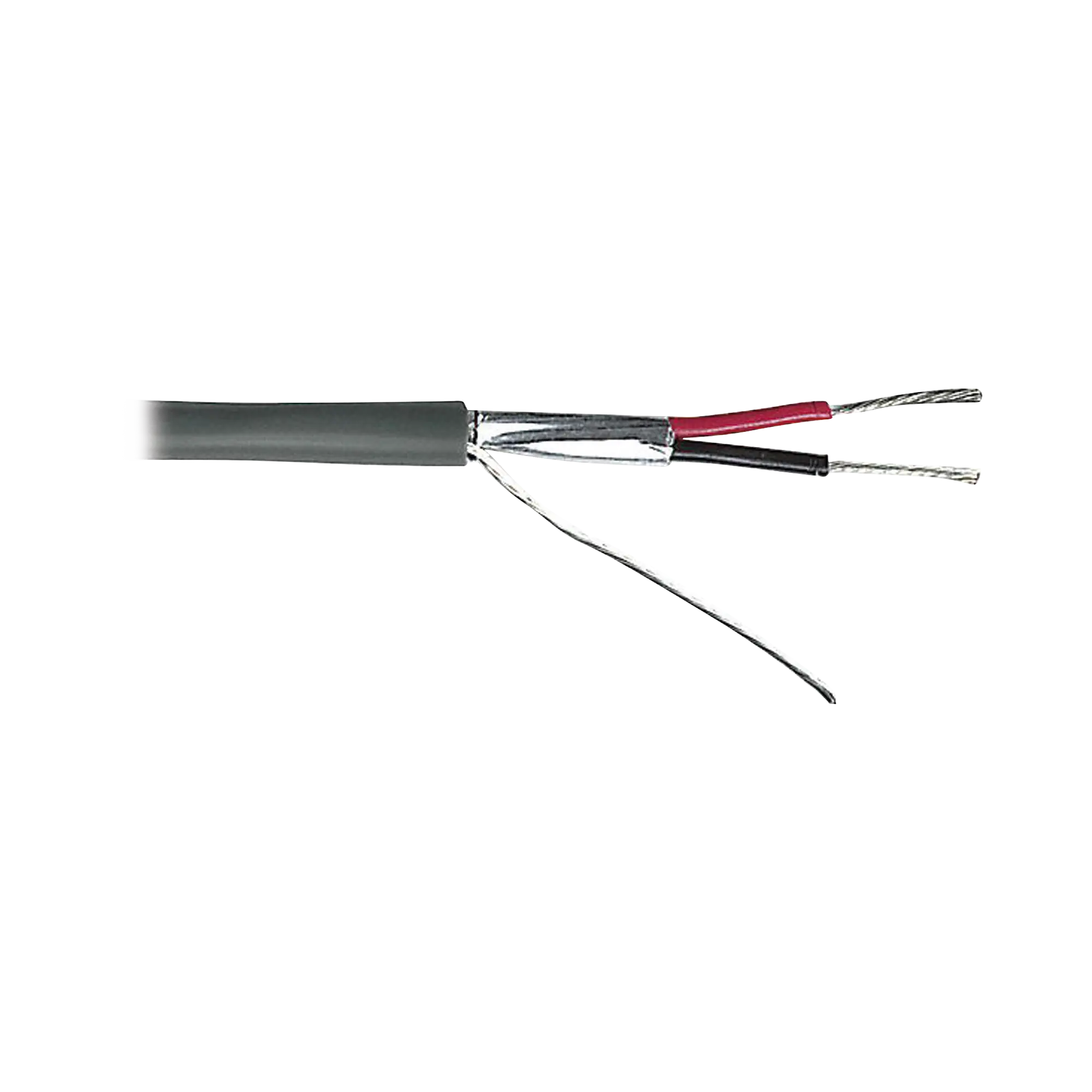 Cable 2 x 18 AWG / Blindado / 305 Metros / Riser / UL / Color Gris / Hecho en México